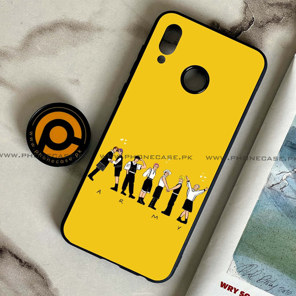 Huawei Honor Play - K-POP ARMY CASE - Premium Printed Glass soft Bumper shock Proof Case