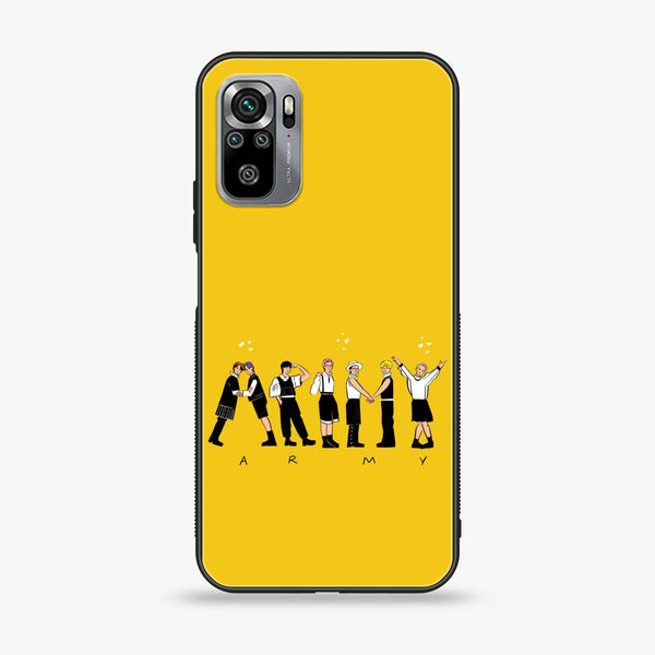 Xiaomi Redmi Note 10S- K-POP ARMY CASE - Premium Printed Glass soft Bumper shock Proof Case