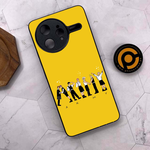 Xiaomi Poco F7 Ultra 5G - K-POP Army Case Series - Premium Metal Printed soft Bumper shock Proof Case