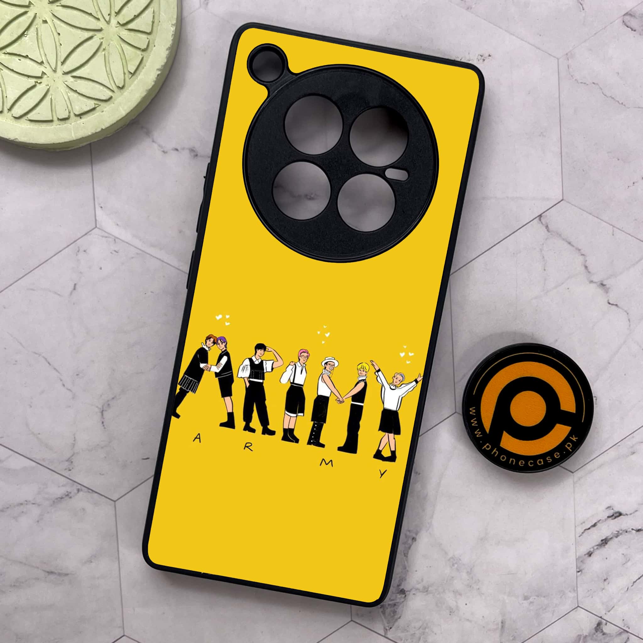 Infinix Zero 40 5G - K-POP Army Case Series - Premium Metal Printed soft Bumper shock Proof Case