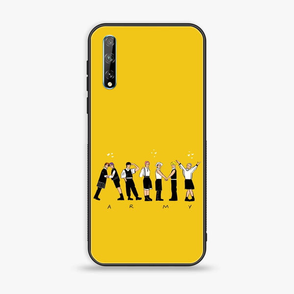 Huawei Y8p - K-POP Army Case Series - Premium Printed Glass soft Bumper shock Proof Case