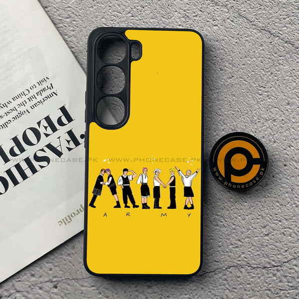 Vivo V40 Lite (IDN) - K-POP Army Case Series - Premium Metal Printed soft Bumper Shock Proof Case