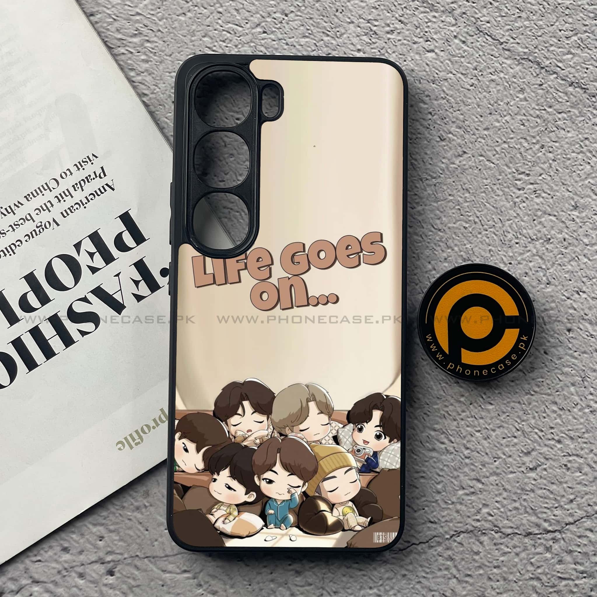Vivo V40 Lite (IDN) - K-POP Army Case Series - Premium Metal Printed soft Bumper Shock Proof Case