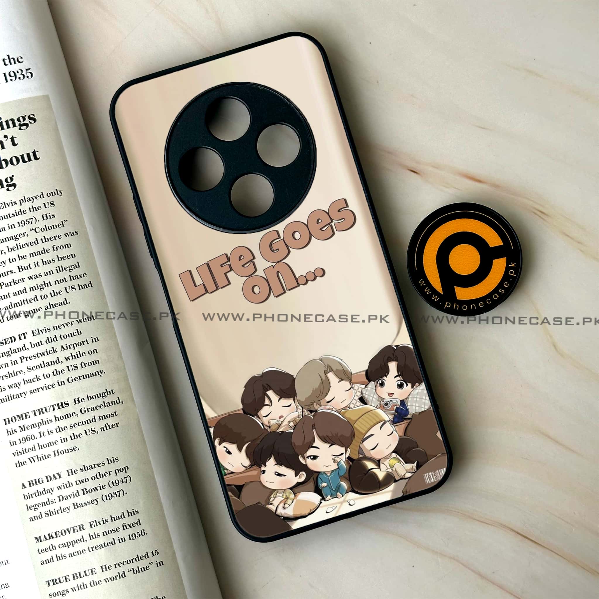 Oppo F27 Pro Plus - K-POP Army Case Series - Premium Metal Printed soft Bumper Shock Proof Case