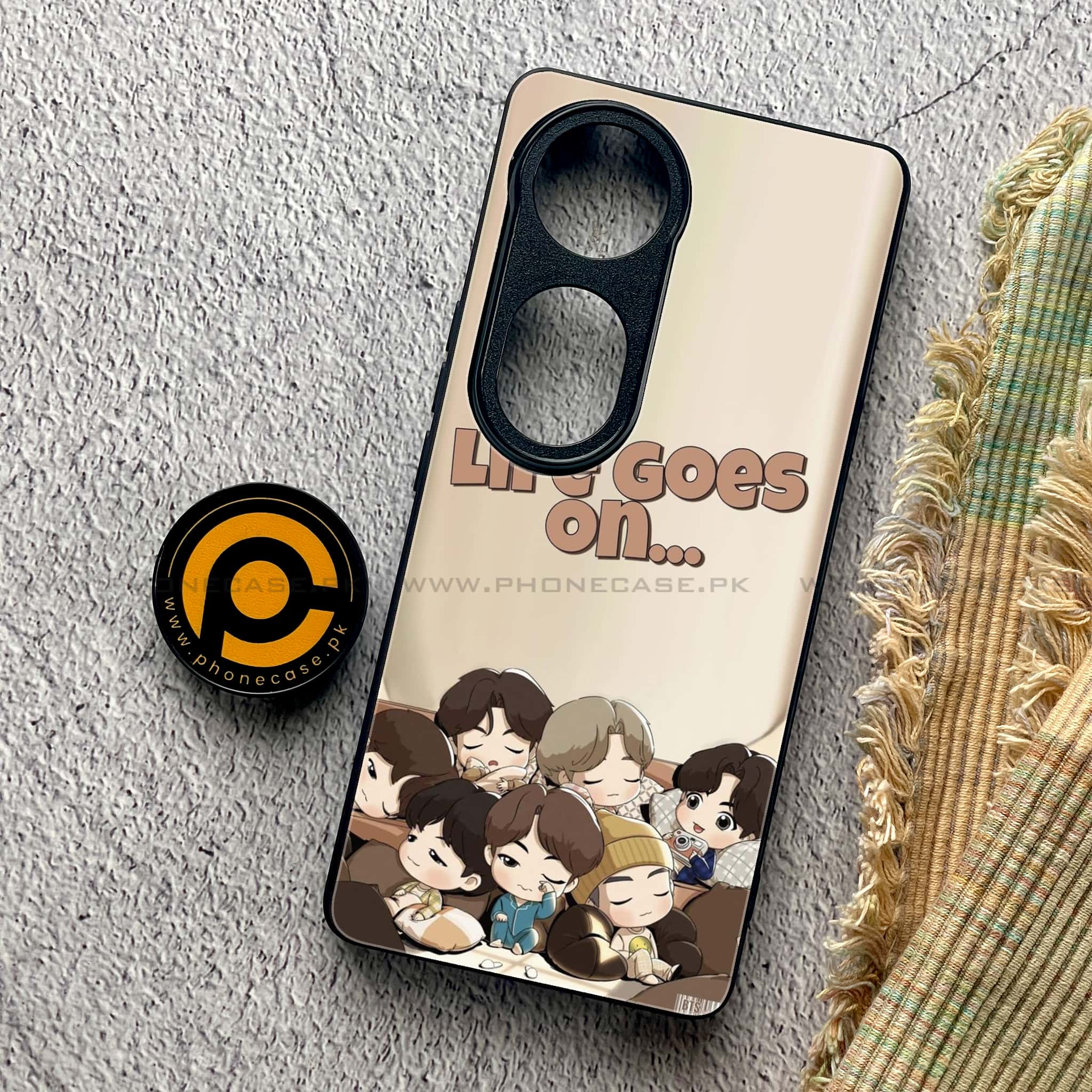 Vivo V40 Pro - K-POP Army Case Series - Premium Metal Printed soft Bumper shock Proof Case