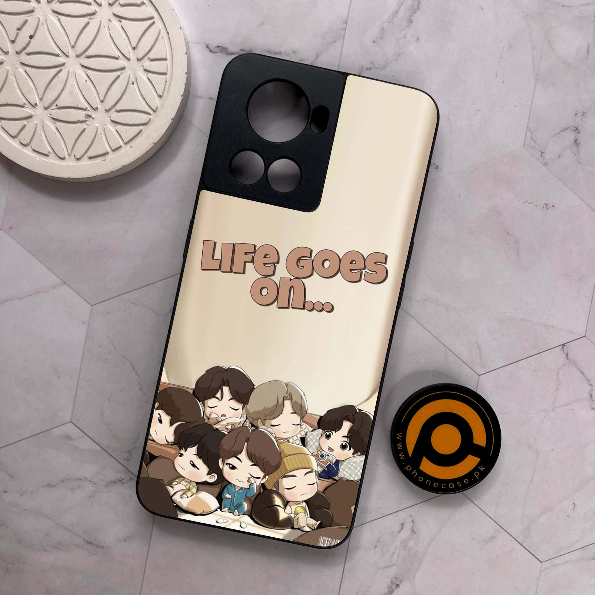 OnePlus 10R - K-POP ARMY CASE - Premium Metal Printed soft Bumper shock Proof Case