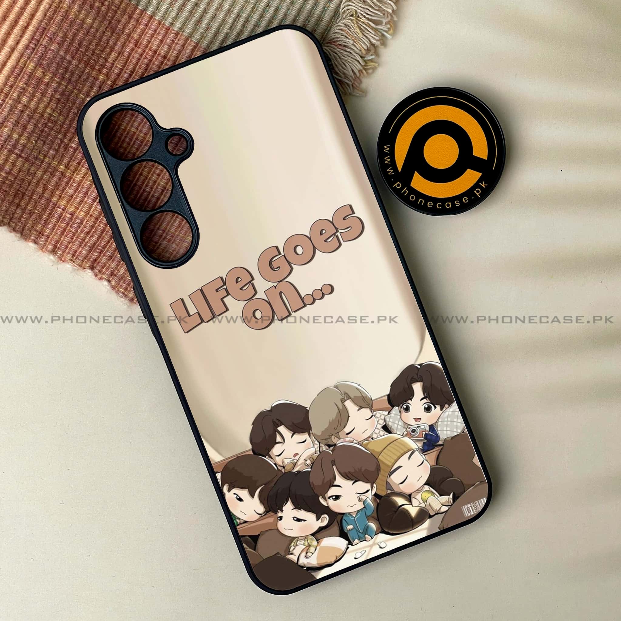 Samsung Galaxy A25 - K-POP Army Case Series - Premium Printed Glass soft Bumper shock Proof Case