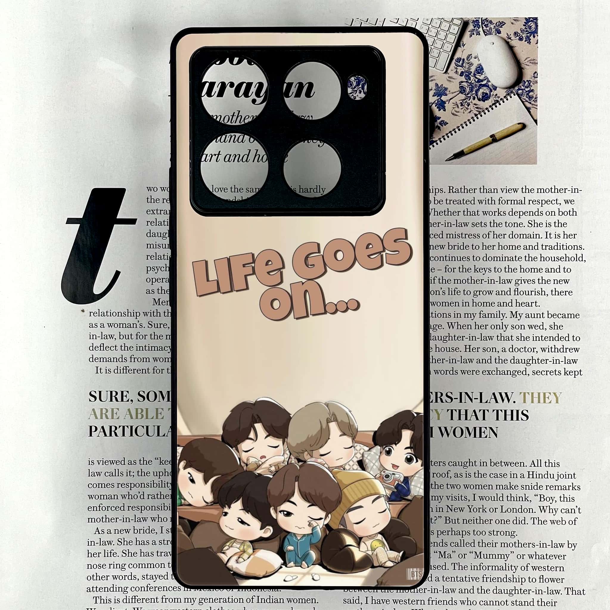 Infinix Note 40 Pro Plus - K-POP Army Case Series - Premium Metal Printed soft Bumper shock Proof Case
