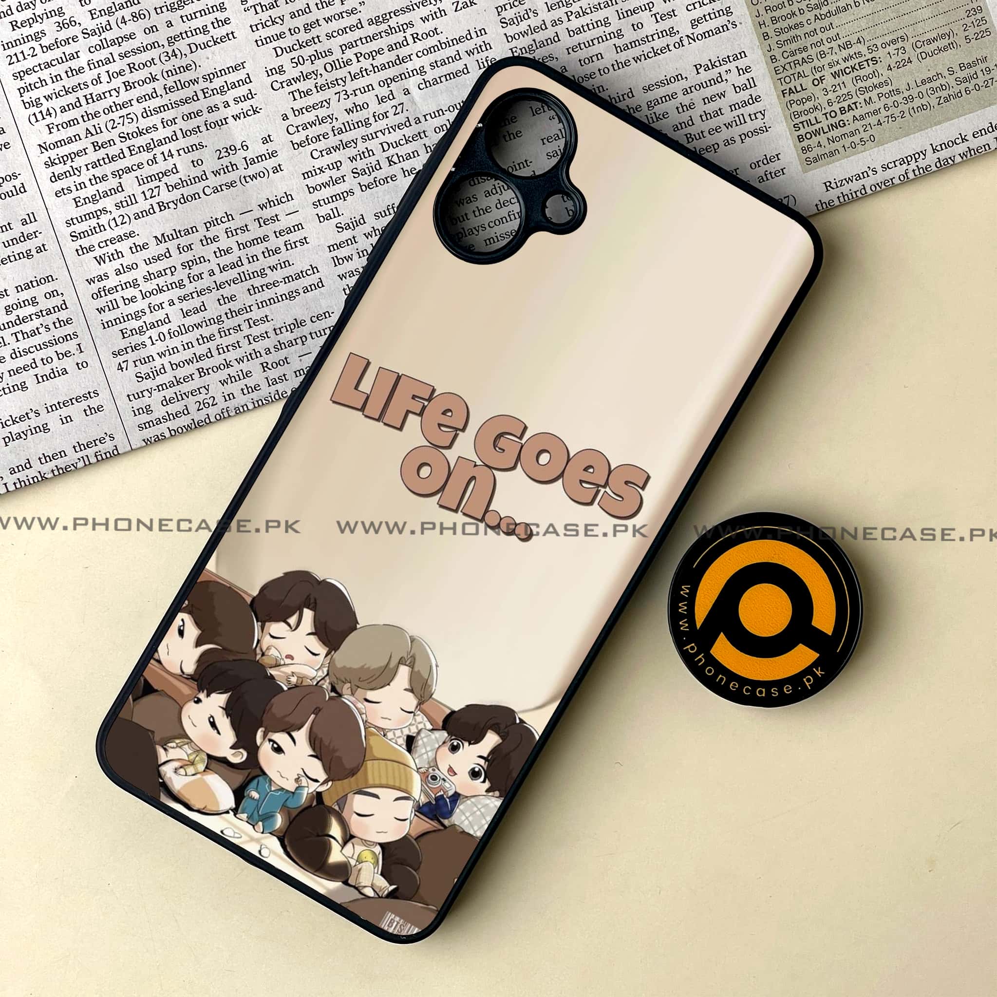 Samsung Galaxy A06  - K-POP Army Case Series - Premium Metal Printed soft Bumper shock Proof Case