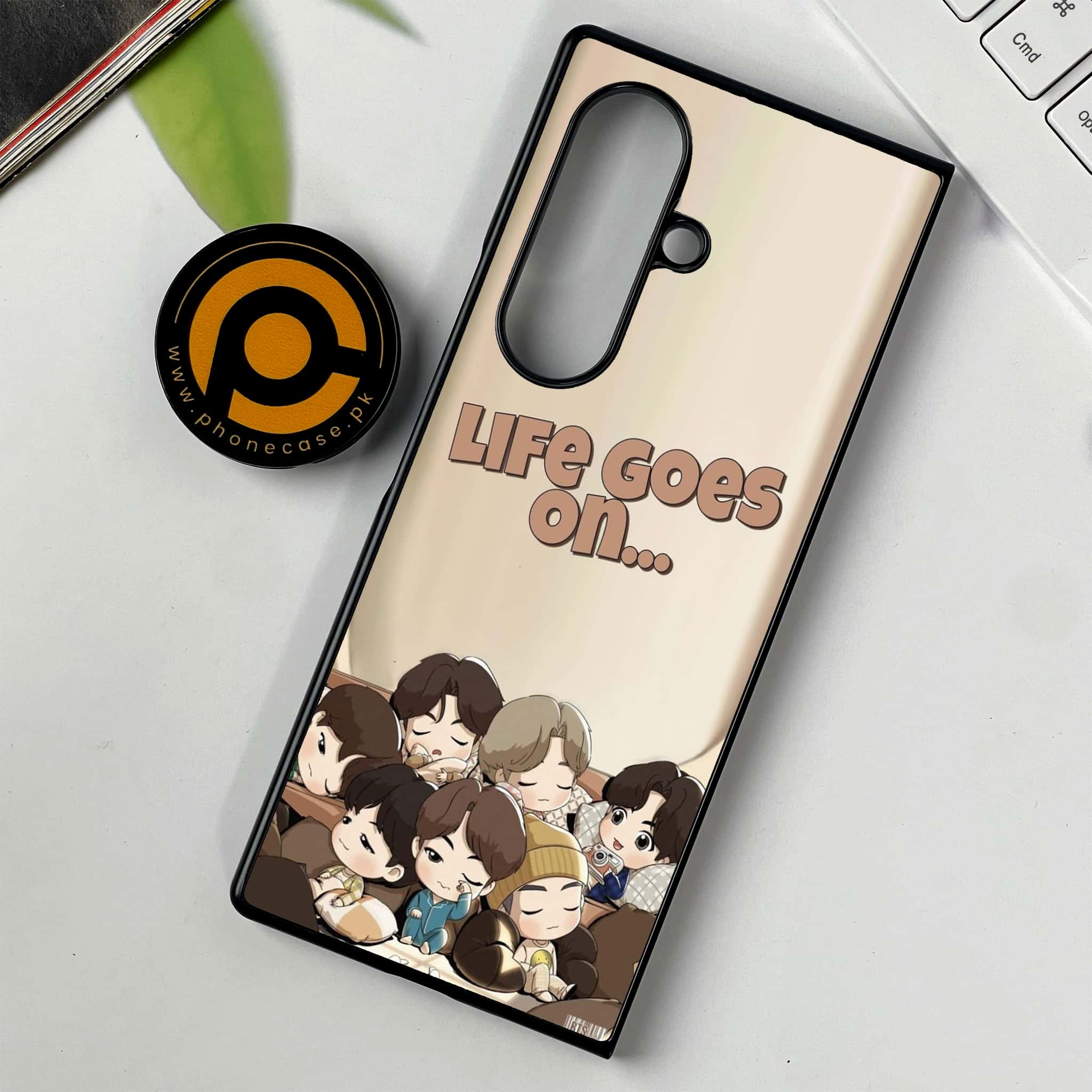 Samsung Galaxy Z Fold 7 - K-POP ARMY CASE- Premium Metal Printed soft Bumper shock Proof Case