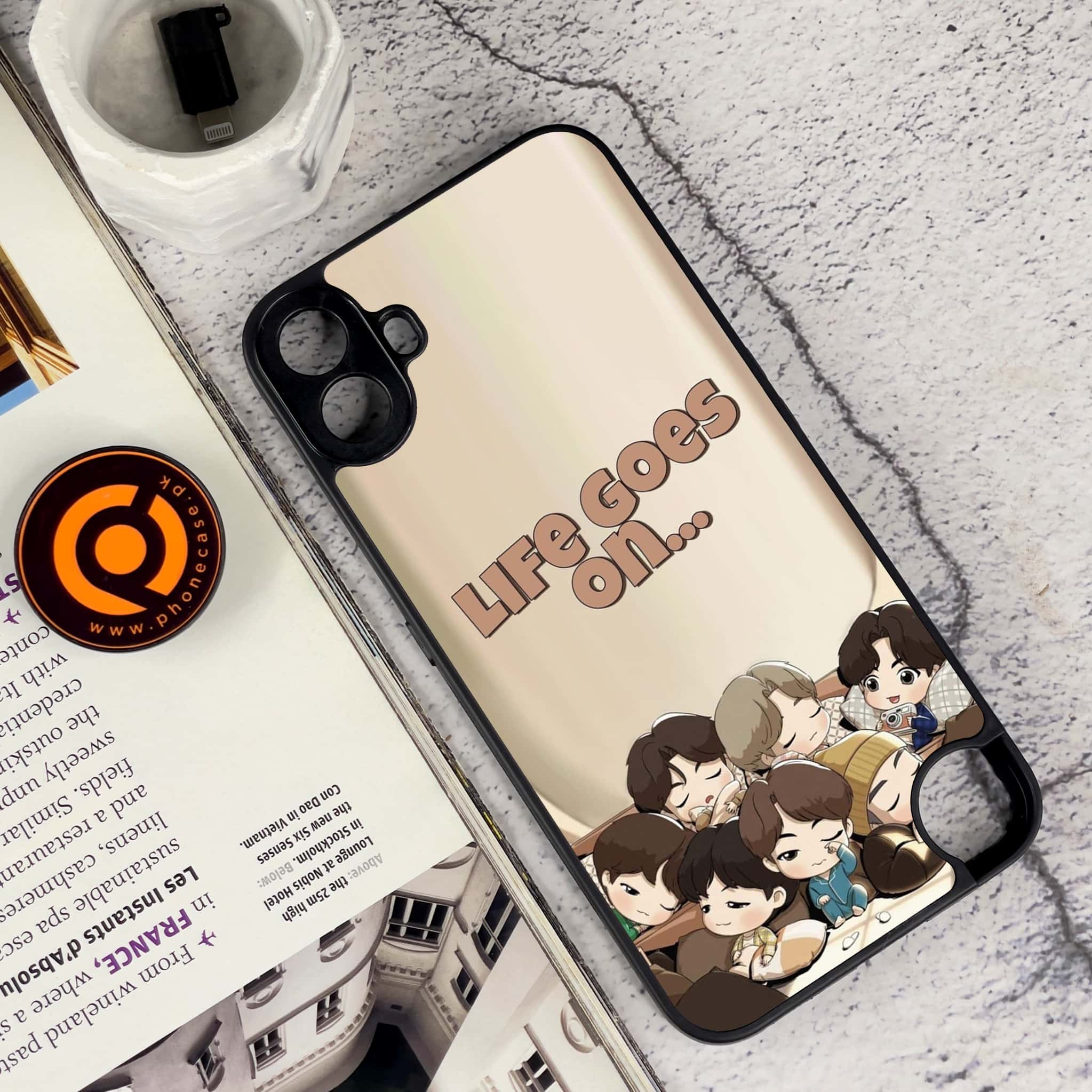 Nothing CMF Phone 1 - K-POP Army Case Series - Premium Metal Printed soft Bumper Shock Proof Case