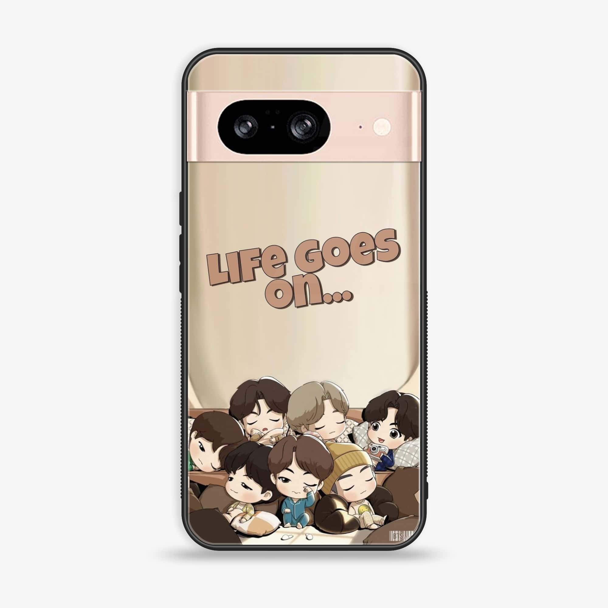 Google Pixel 8 - K-POP Army Case Serise - Premium Metal Printed soft Bumper Shock Proof Case