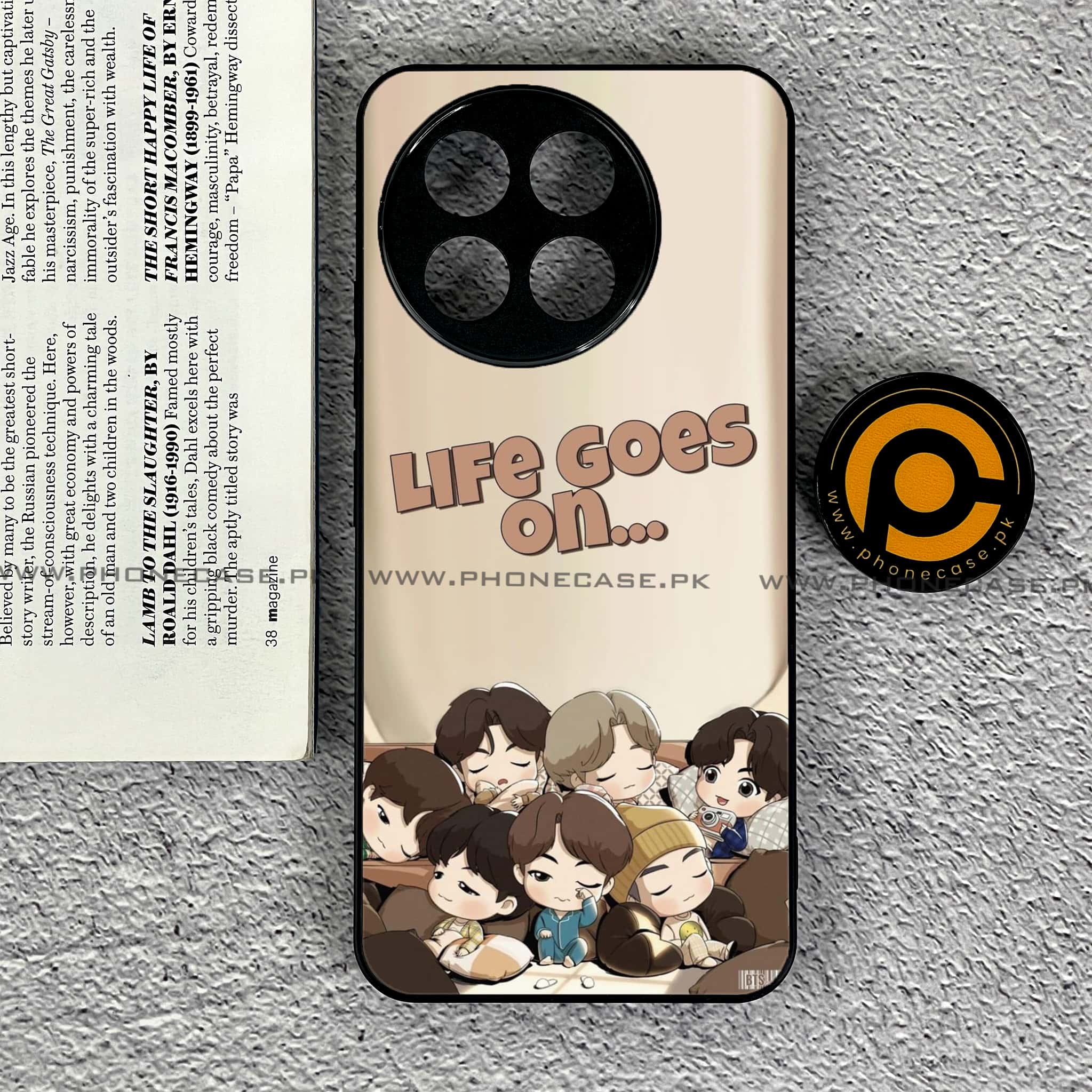 OnePlus 13R - K-POP Army Case Series - Premium Printed Glass soft Bumper shock Proof Case