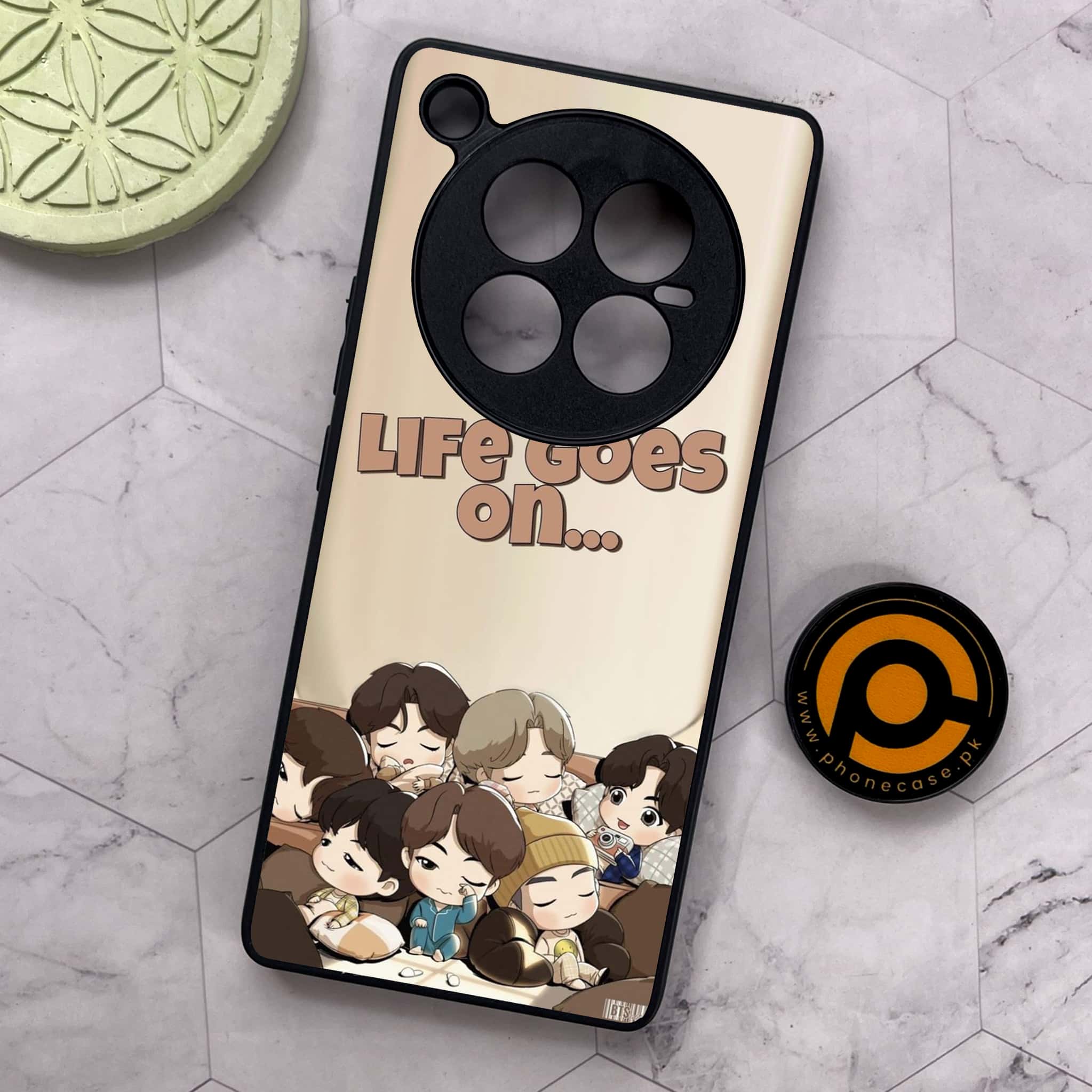 Infinix Zero 40 5G - K-POP Army Case Series - Premium Metal Printed soft Bumper shock Proof Case