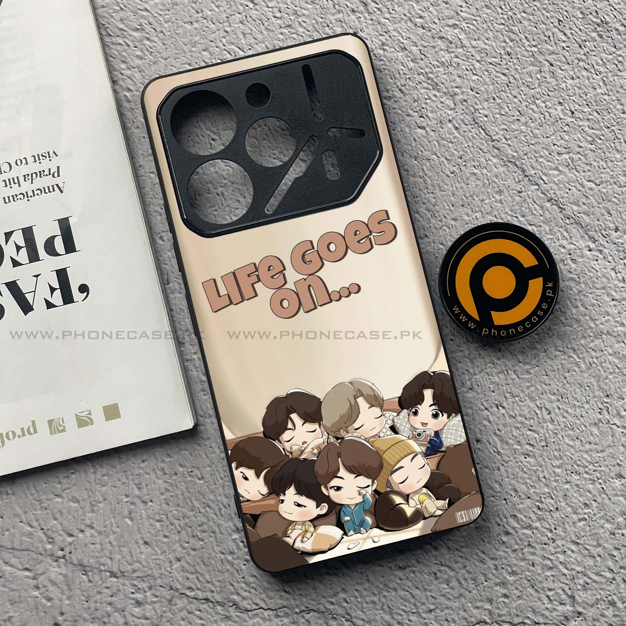 Tecno Pova 6 Pro - K-POP Army Case Series - Premium Printed Glass soft Bumper shock Proof Case