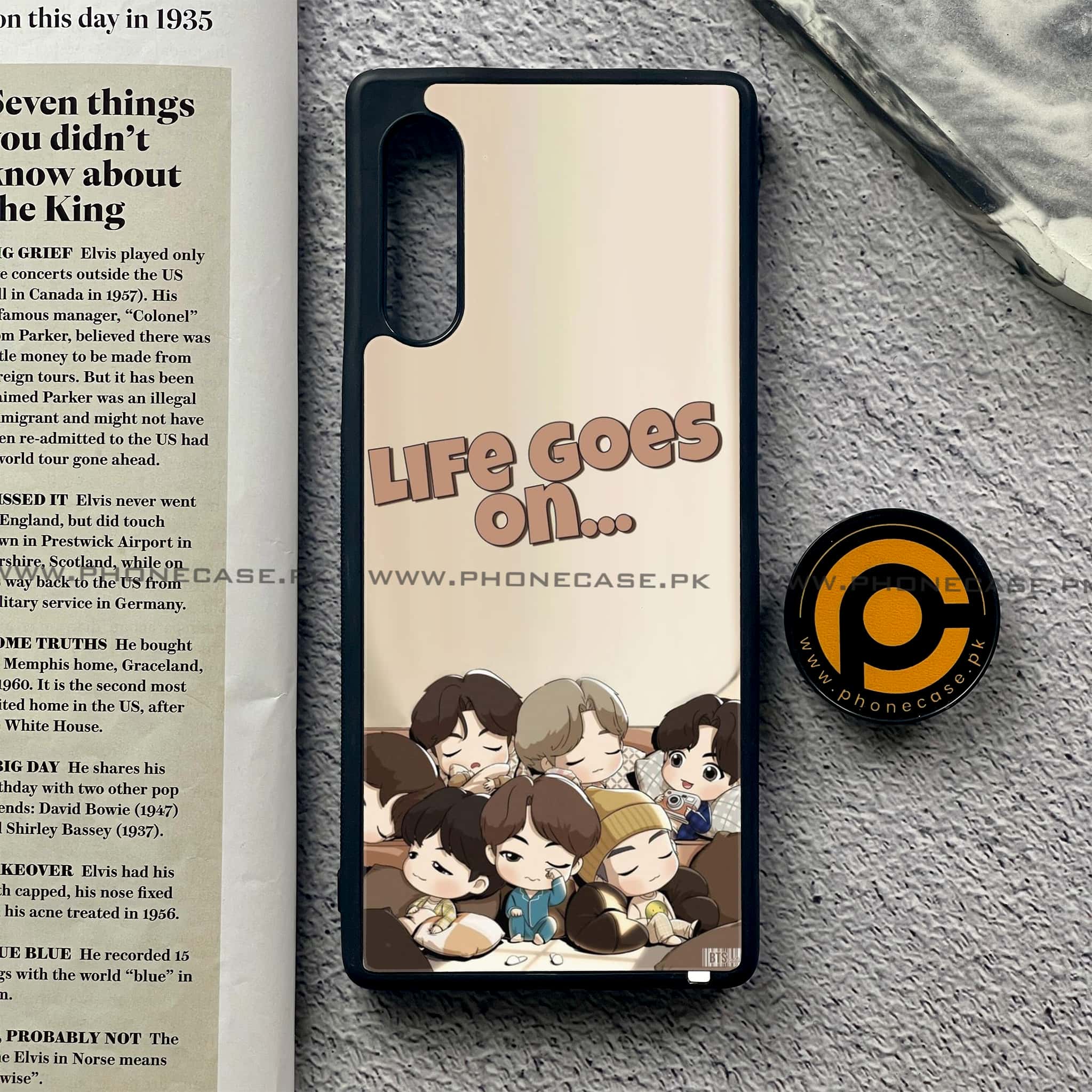 LG Velvet - K-POP ARMY CASE - Premium Printed Glass soft Bumper shock Proof Case