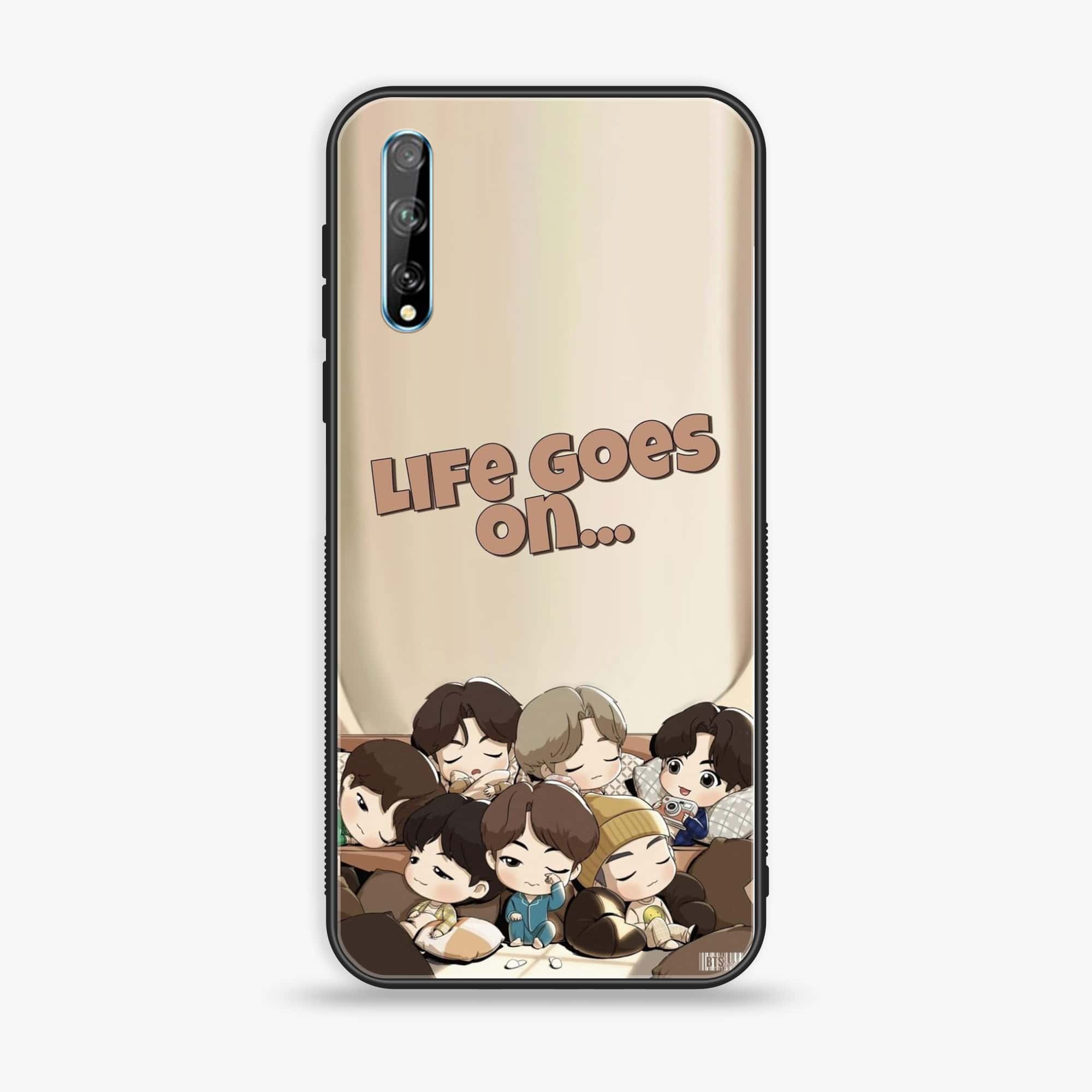 Huawei Y8p - K-POP Army Case Series - Premium Printed Glass soft Bumper shock Proof Case