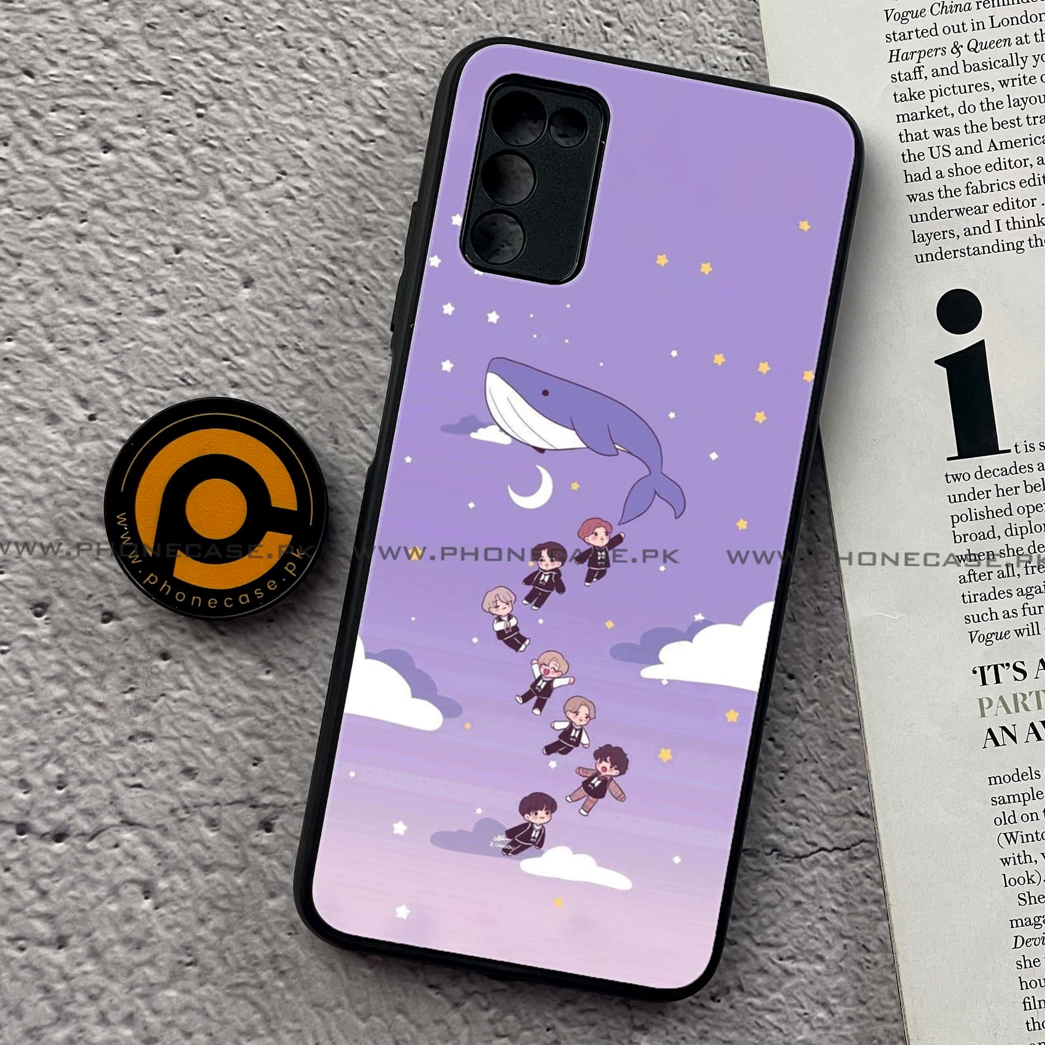 Samsung Galaxy A03s -   K-POP ARMY CASE - Premium Printed Metal soft Bumper shock Proof Case