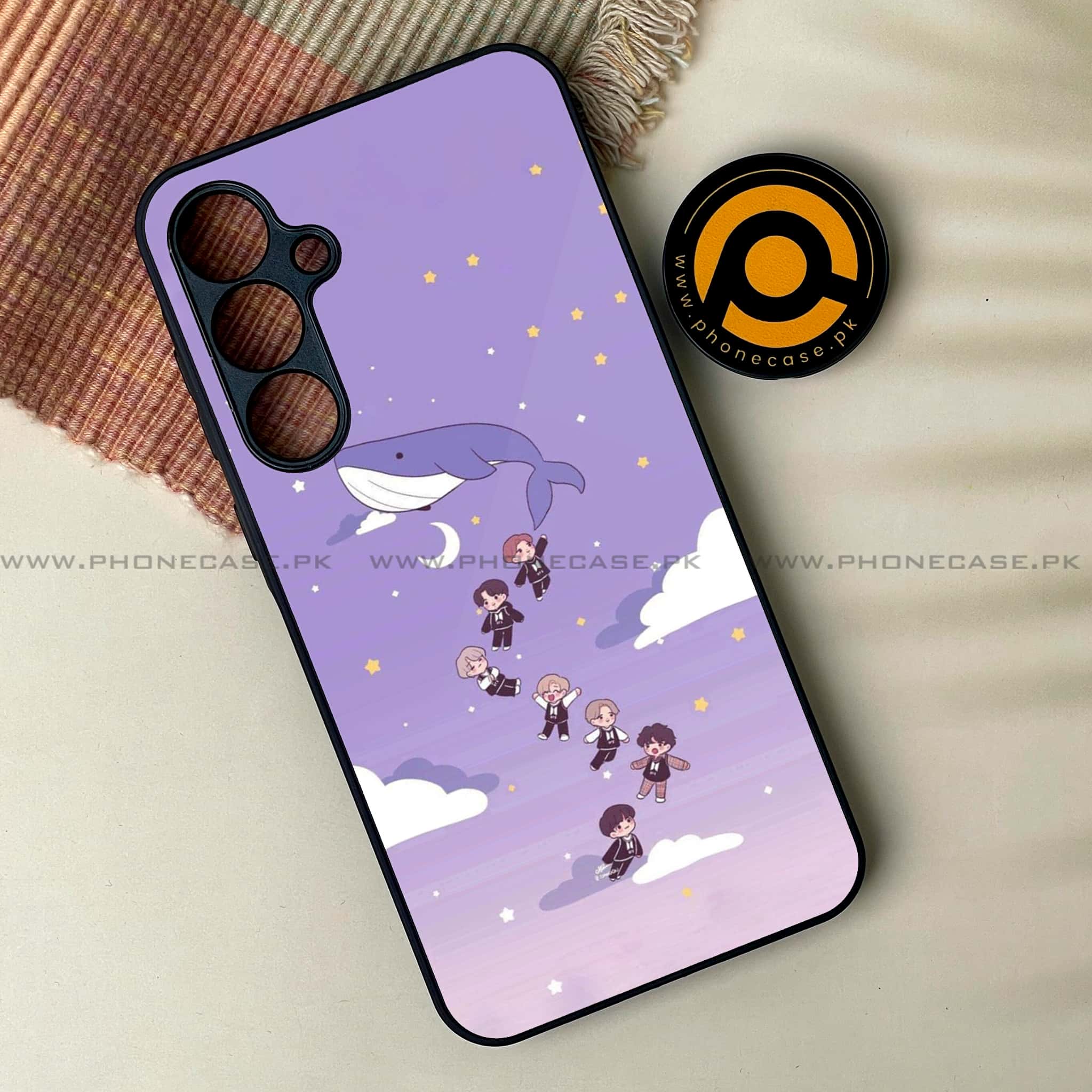 Samsung Galaxy A25 - K-POP Army Case Series - Premium Printed Glass soft Bumper shock Proof Case