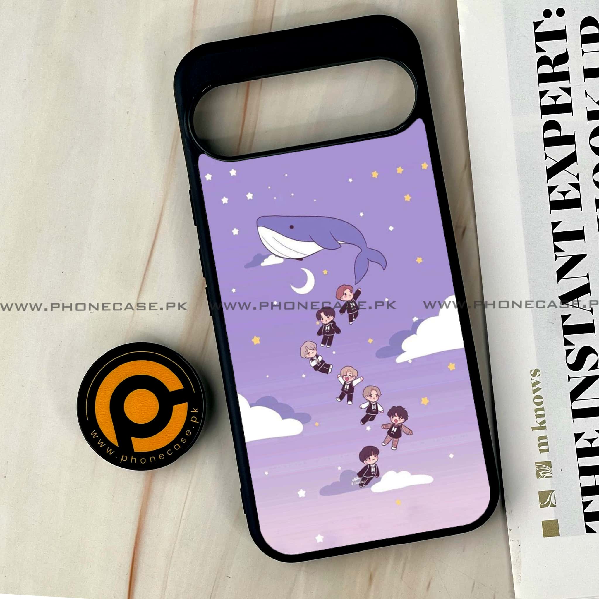 Google Pixel 9 Pro XL - K-POP Army Case Series - Premium Metal Printed soft Bumper Shock Proof Case