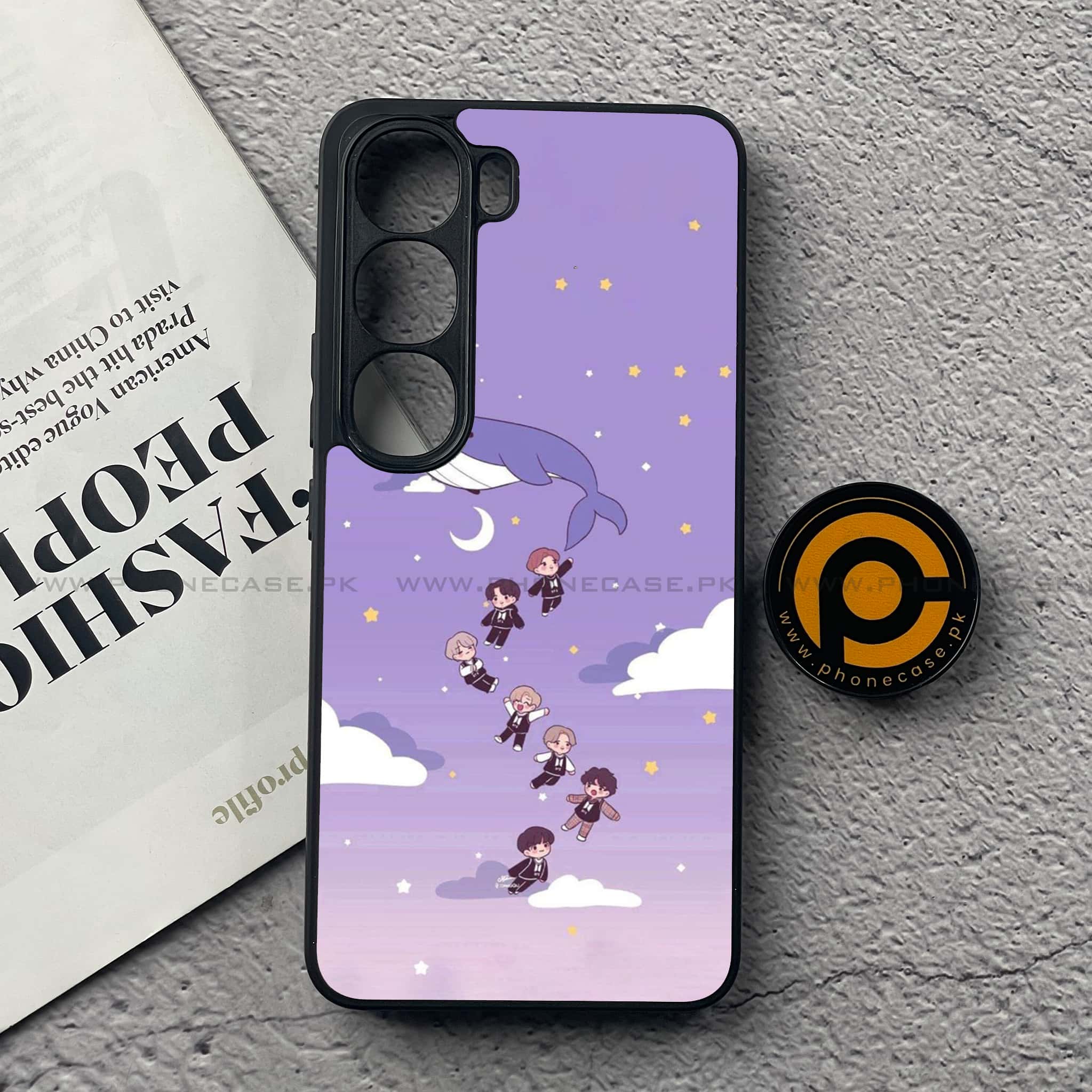 Vivo V40 Lite (IDN) - K-POP Army Case Series - Premium Metal Printed soft Bumper Shock Proof Case