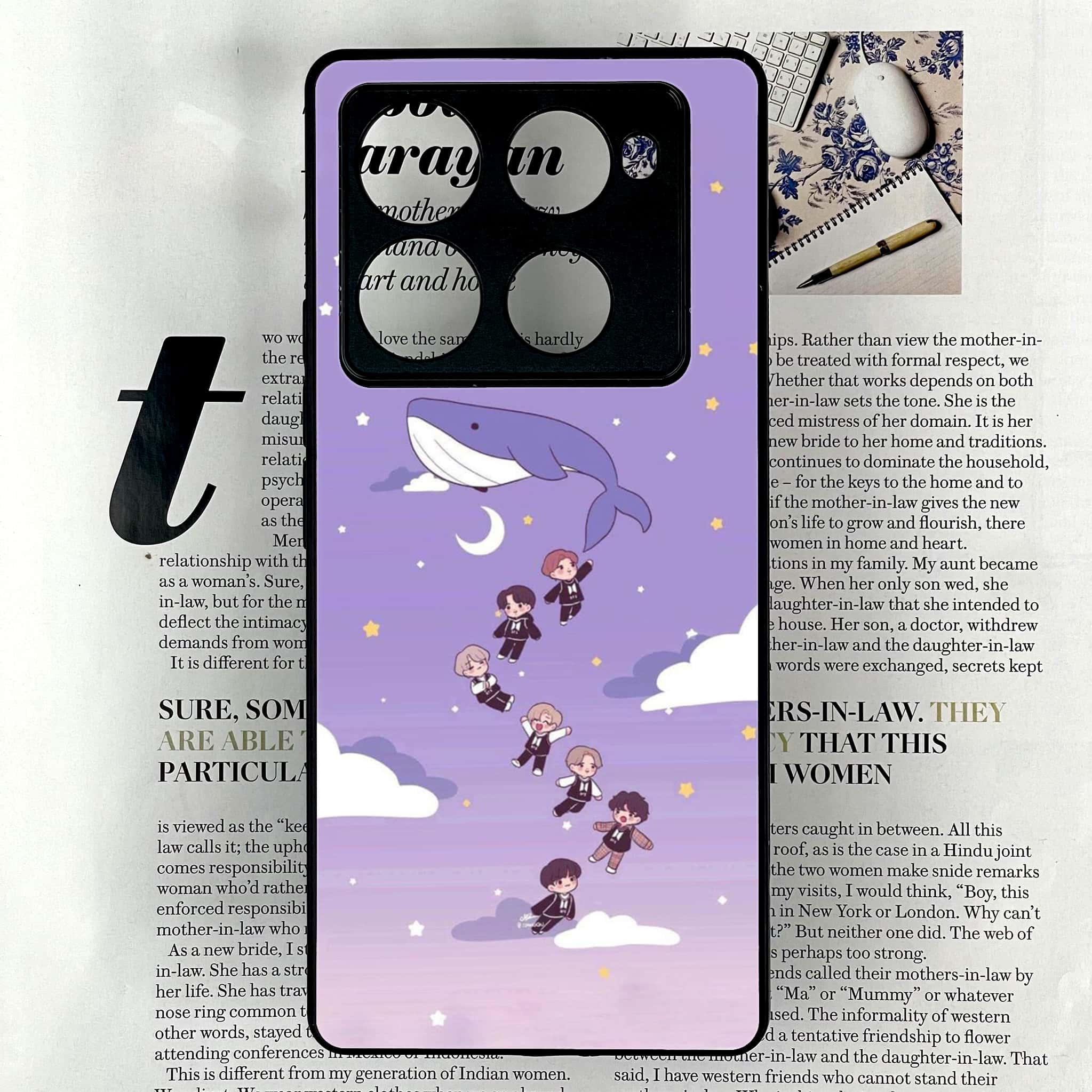 Infinix Note 40 Pro Plus - K-POP Army Case Series - Premium Metal Printed soft Bumper shock Proof Case