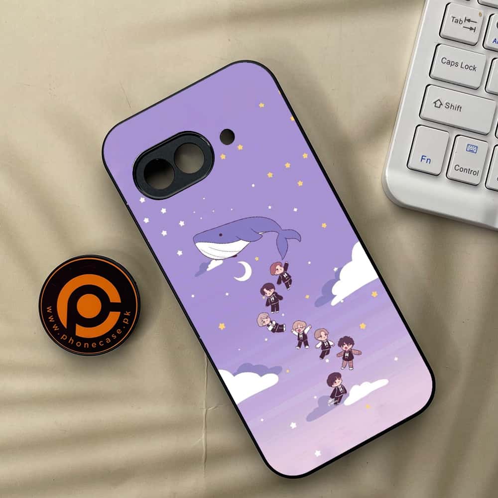 Google Pixel 9a - K-POP Army Case Series - Premium Metal Printed soft Bumper Shock Proof Case