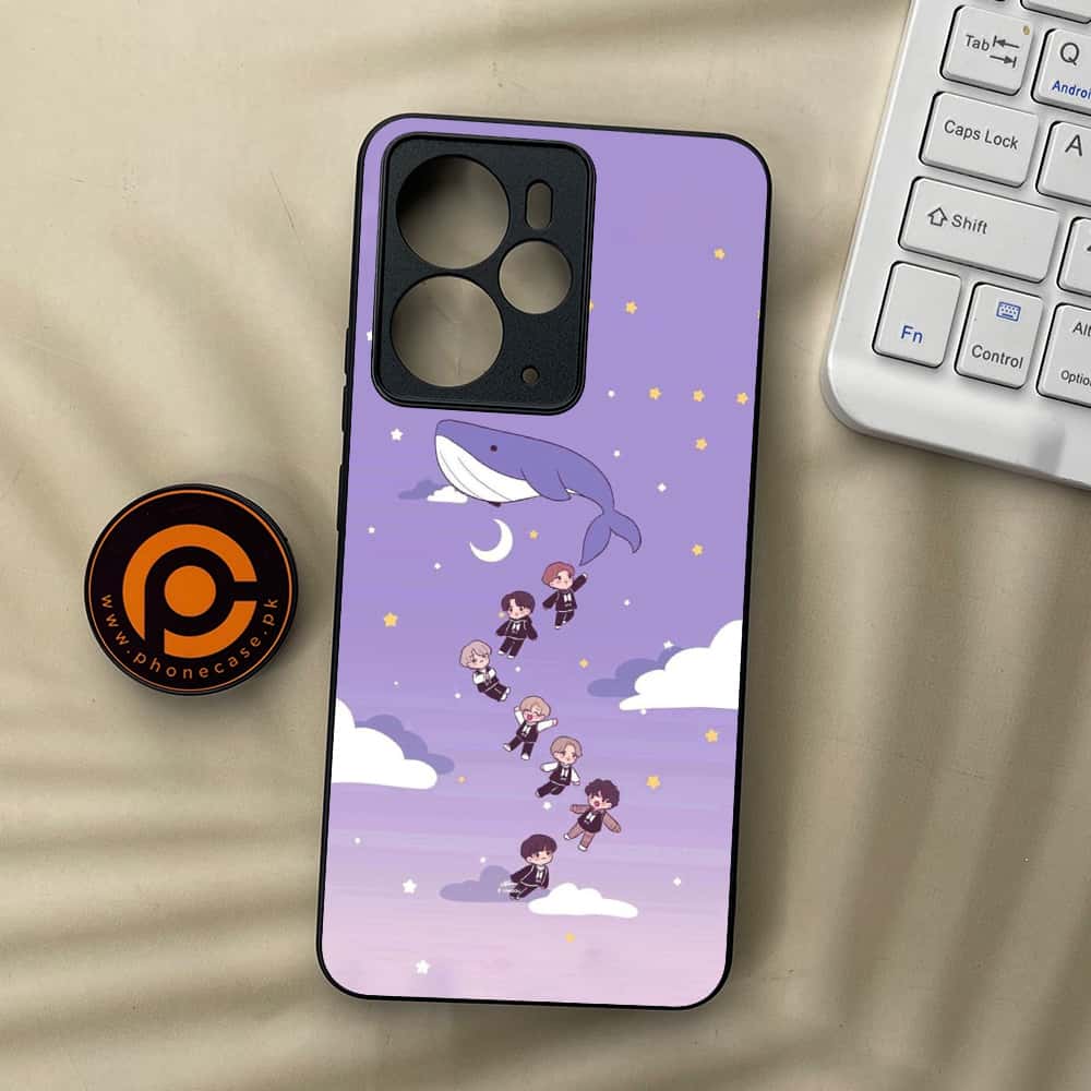 Realme 14T 5G - K-POP Army Case Series - Premium Metal Printed soft Bumper Shock Proof Case