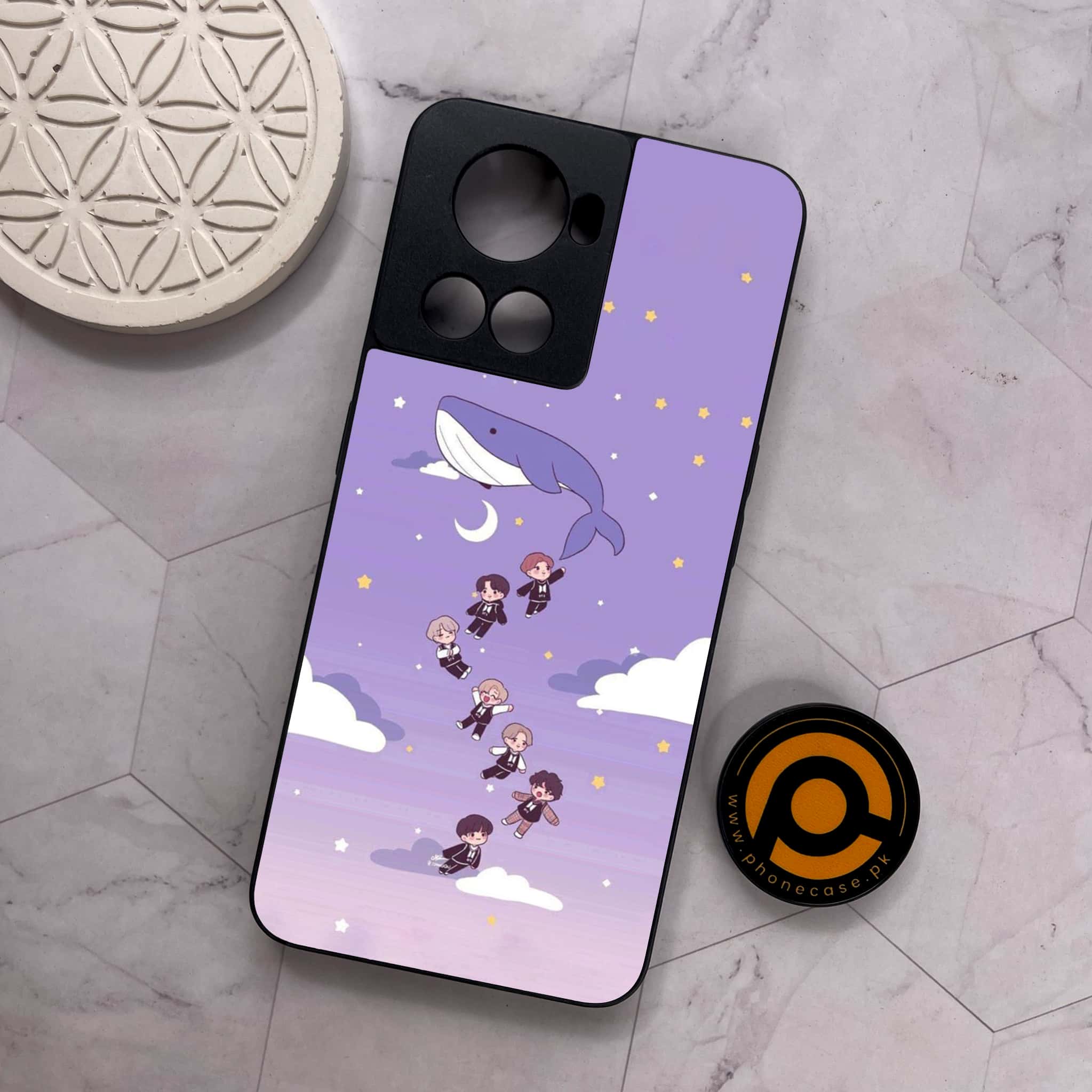 OnePlus 10R - K-POP ARMY CASE - Premium Metal Printed soft Bumper shock Proof Case