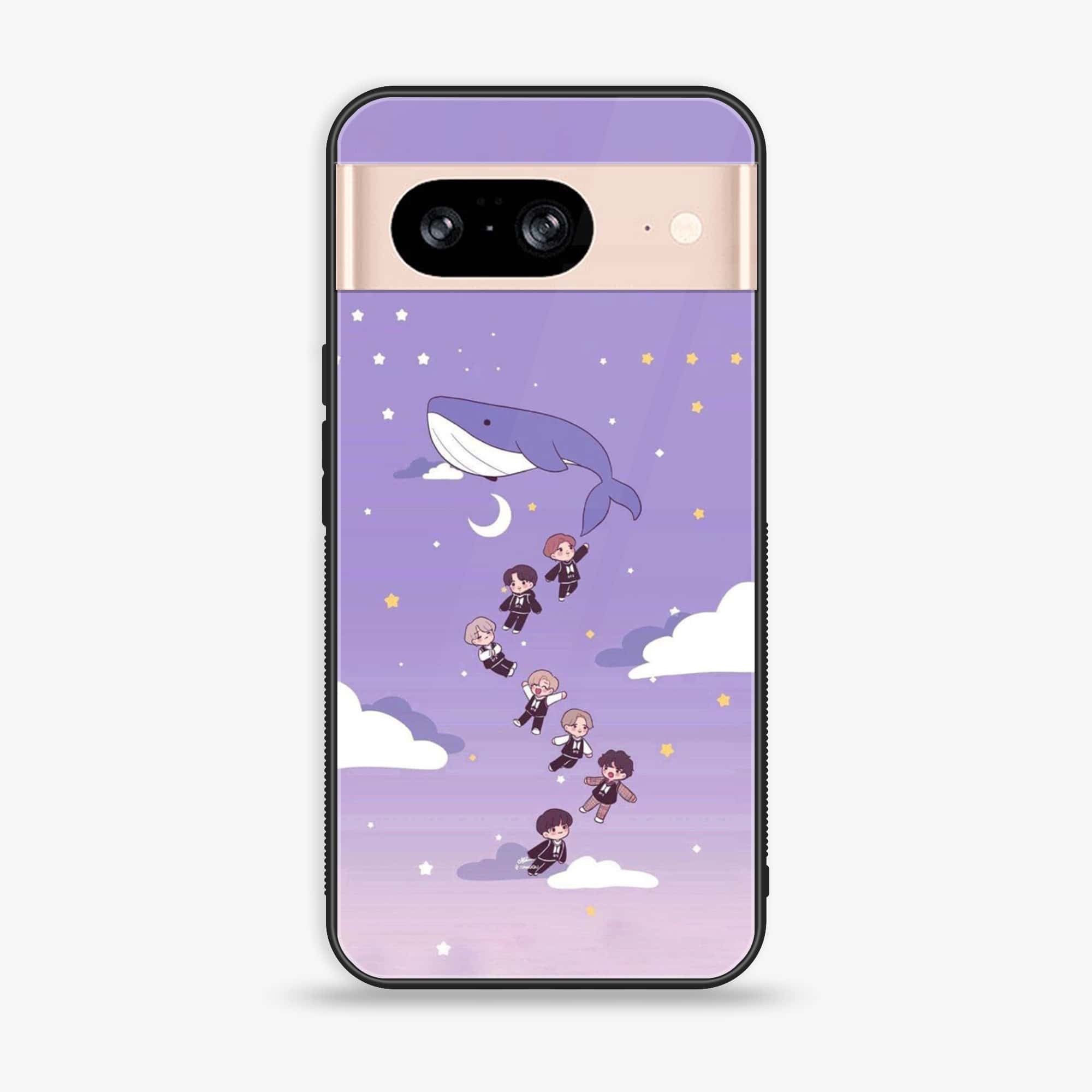Google Pixel 8 - K-POP Army Case Serise - Premium Metal Printed soft Bumper Shock Proof Case