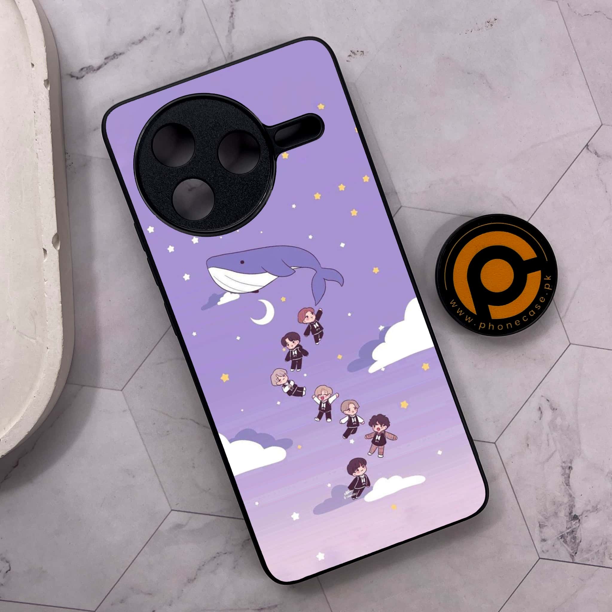 Xiaomi Poco F7 Pro 5G - K-POP Army Case Series - Premium Metal Printed soft Bumper shock Proof Case