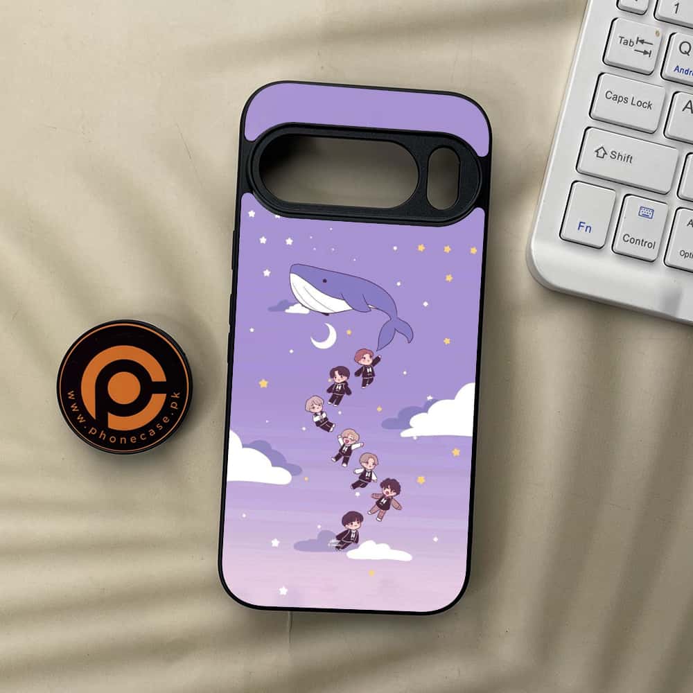 Google Pixel 10  - K-POP Army Case Series - Premium Metal Printed soft Bumper Shockof Case