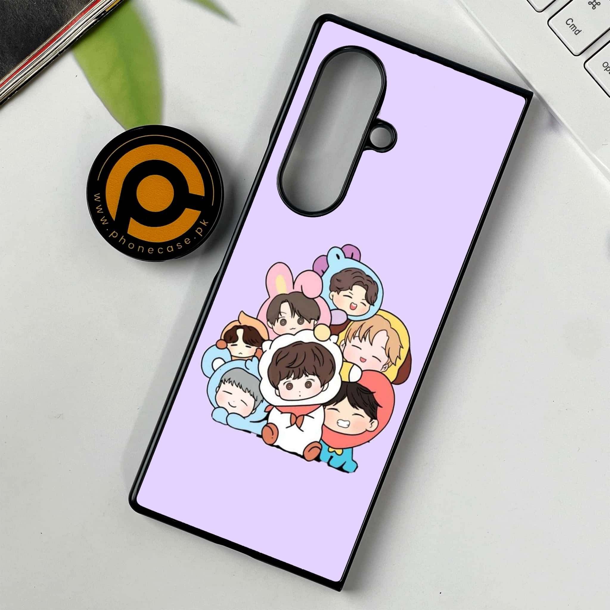 Samsung Galaxy Z Fold 7 - K-POP ARMY CASE- Premium Metal Printed soft Bumper shock Proof Case