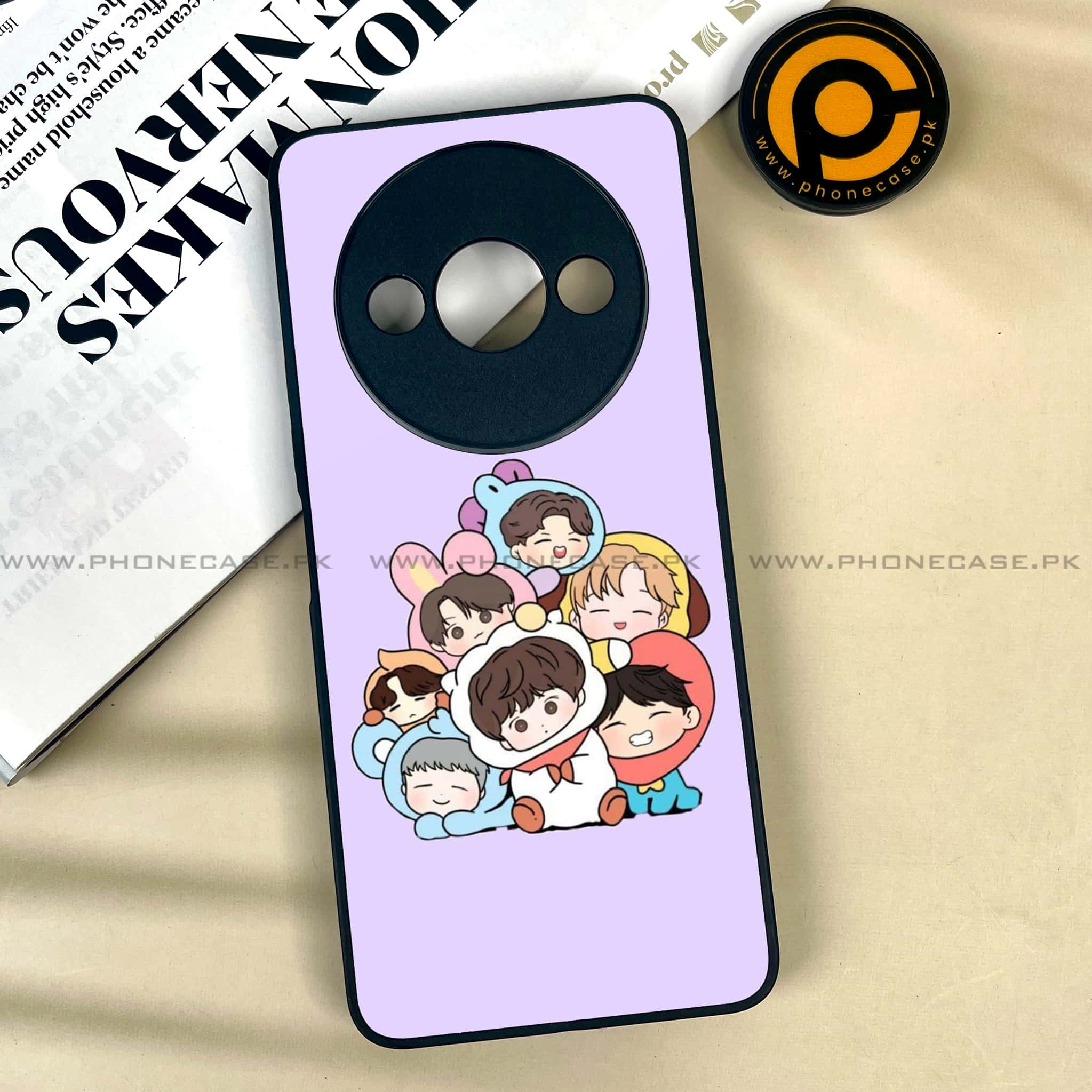 Xiaomi Redmi A3x - K-POP ARMY CASE - Premium Printed Metal soft Bumper shock Proof Case