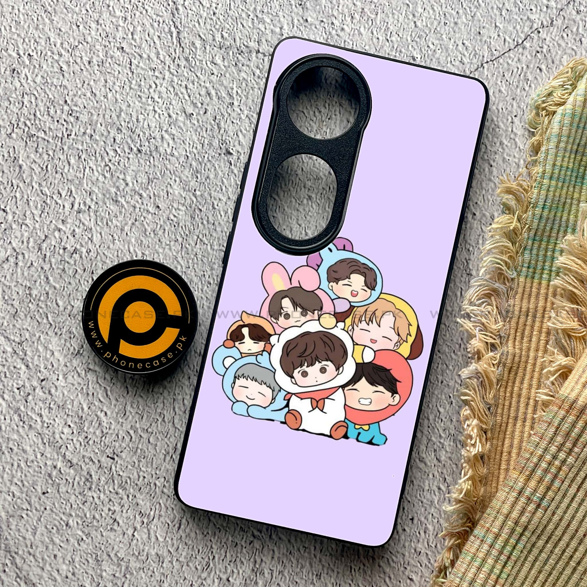 Vivo V40 Pro - K-POP Army Case Series - Premium Metal Printed soft Bumper shock Proof Case