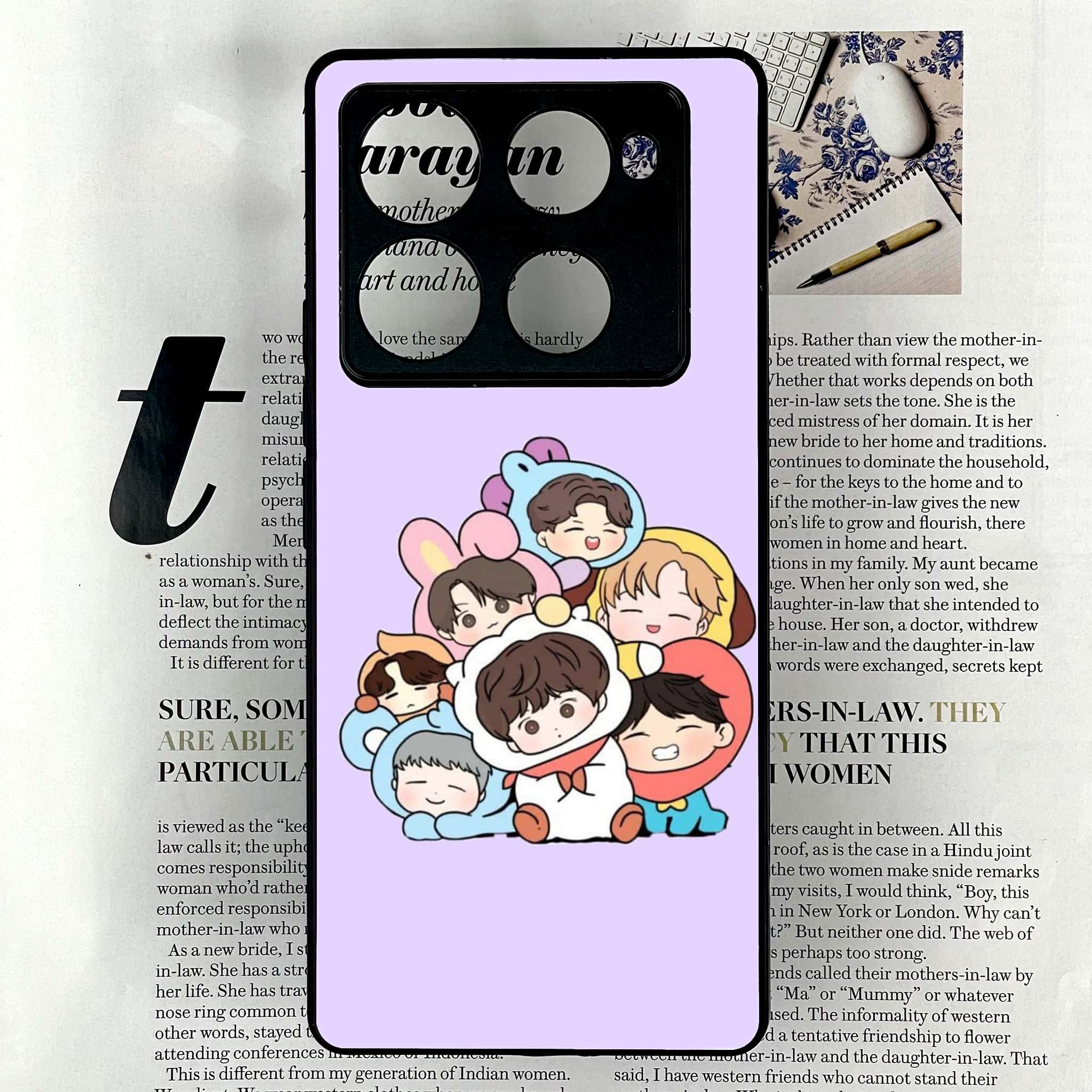 Infinix Note 40 Pro Plus - K-POP Army Case Series - Premium Metal Printed soft Bumper shock Proof Case