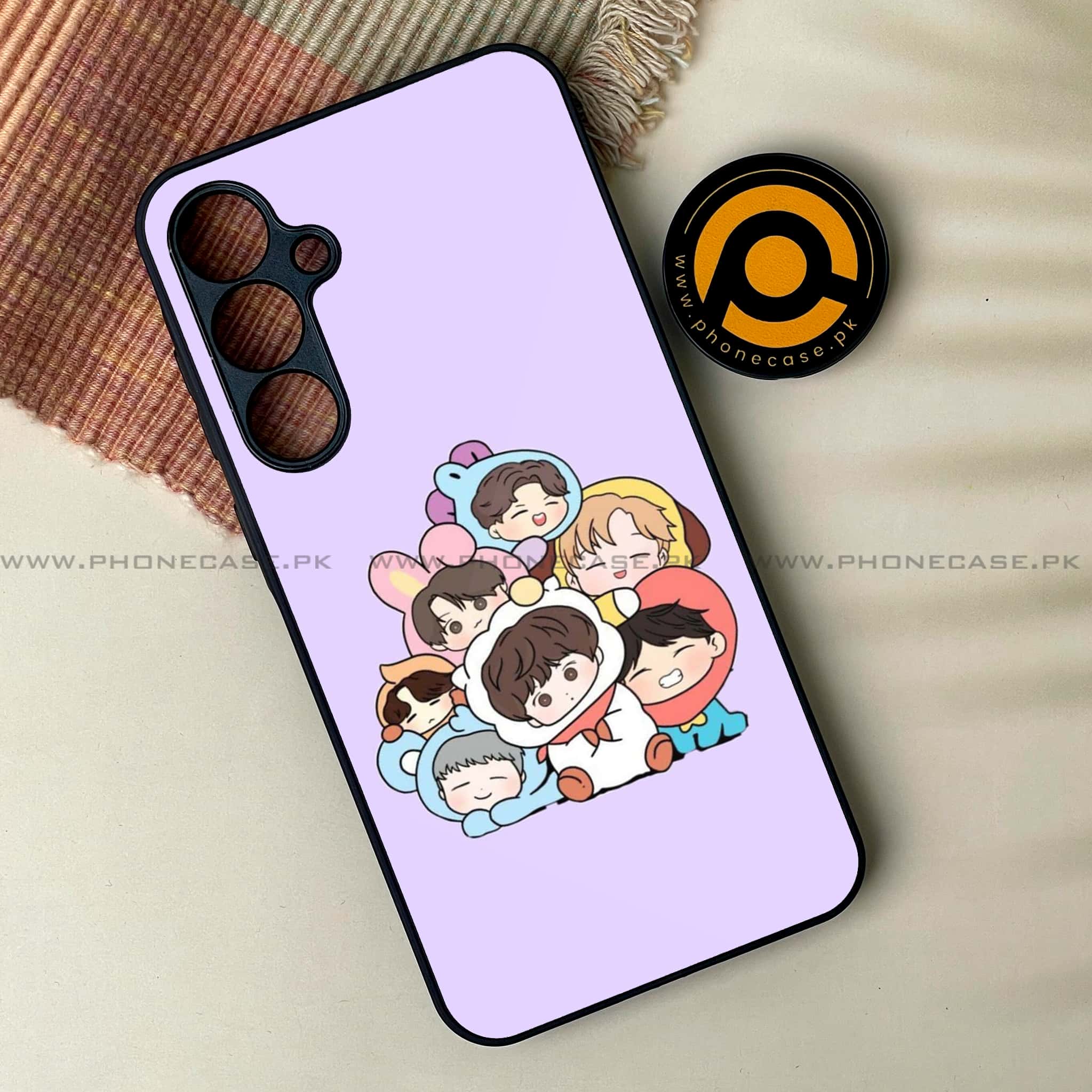 Samsung Galaxy A25 - K-POP Army Case Series - Premium Printed Glass soft Bumper shock Proof Case