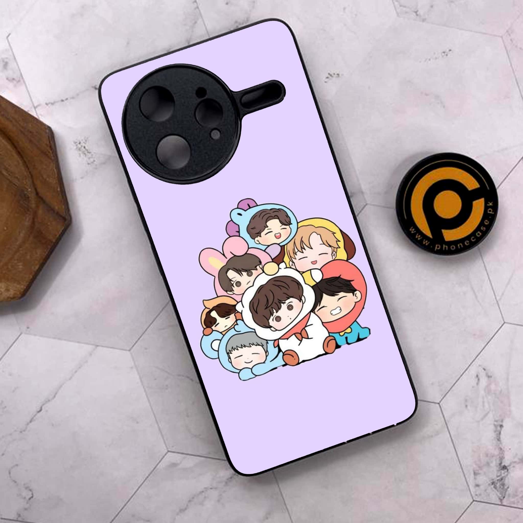 Xiaomi Poco F7 Ultra 5G - K-POP Army Case Series - Premium Metal Printed soft Bumper shock Proof Case