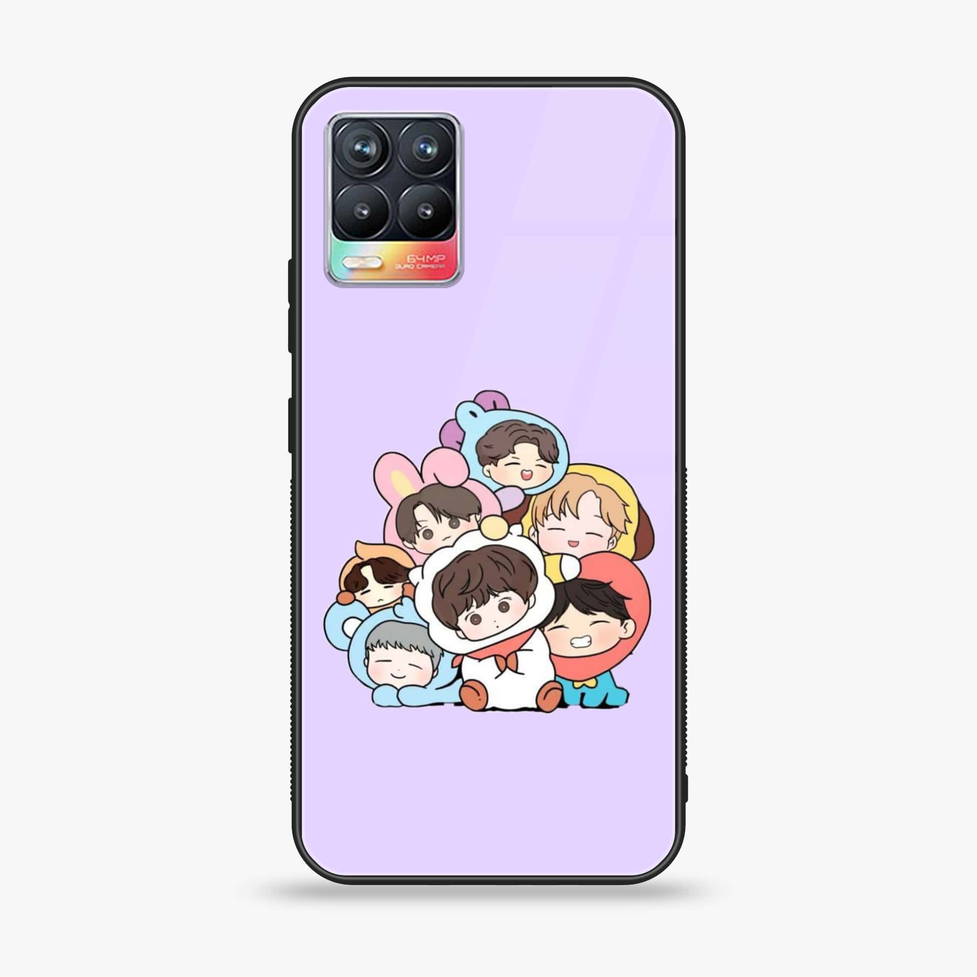 Realme 8 pro - K-POP Army Case Series - Premium Printed Glass soft Bumper shock Proof Case