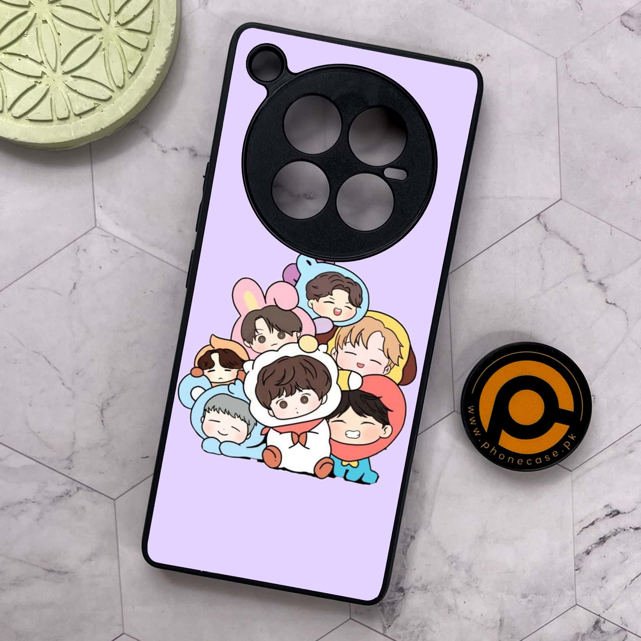 Infinix Zero 40 5G - K-POP Army Case Series - Premium Metal Printed soft Bumper shock Proof Case