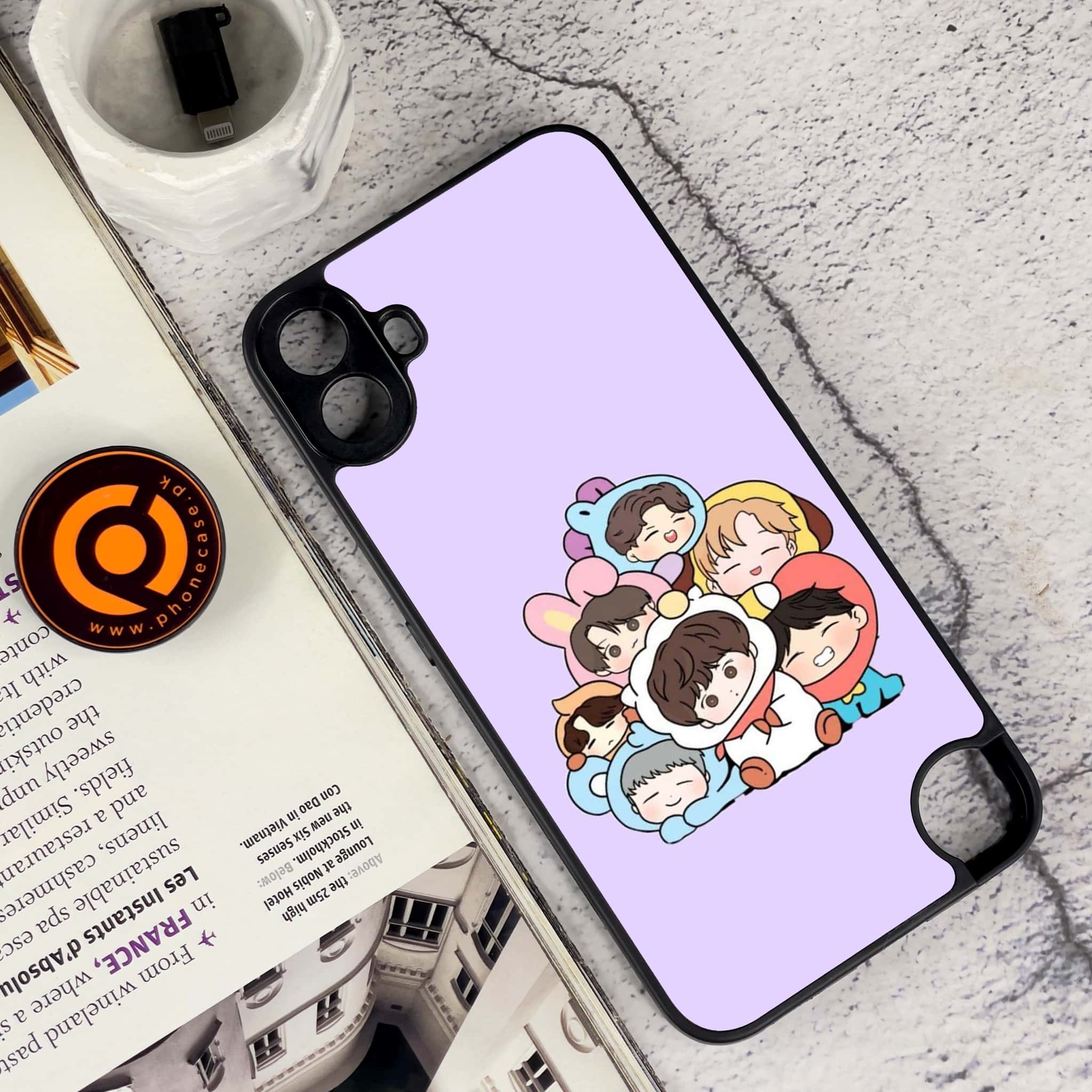 Nothing CMF Phone 1 - K-POP Army Case Series - Premium Metal Printed soft Bumper Shock Proof Case