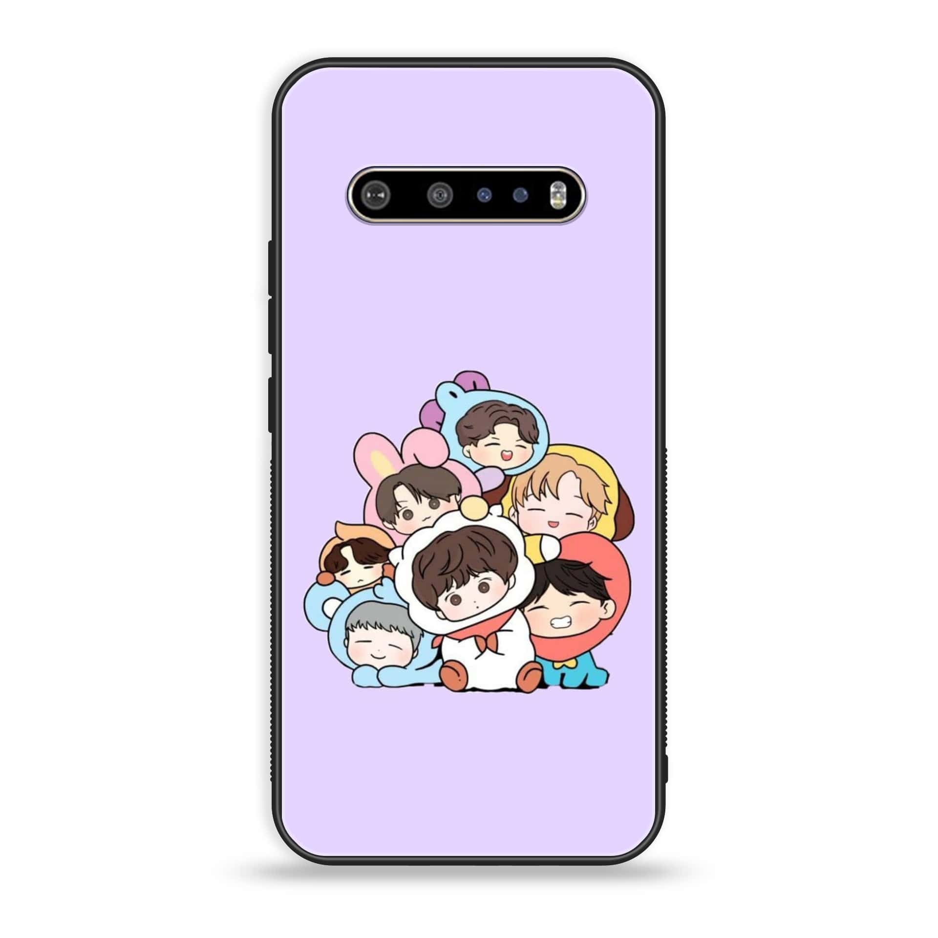 LG V60 K-POP Army Case Series Premium Printed Glass soft Bumper shock Proof Case