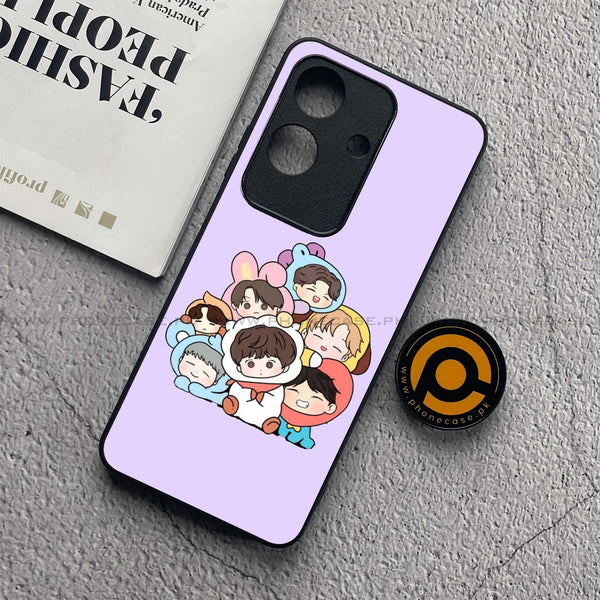 Realme Note 60x - K-POP Army Case Design 4 - Premium Metal  Printed soft Bumper shock Proof Case CS-37722