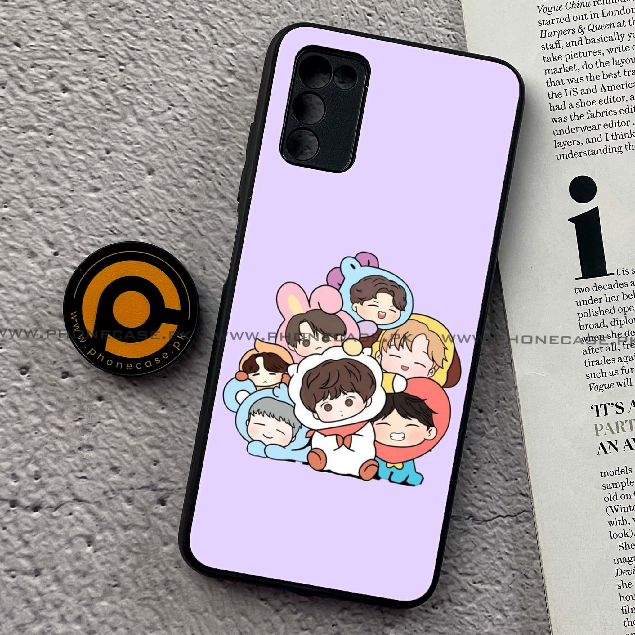 Samsung Galaxy A02s - K-POP Army Case Series - Premium Printed Metal soft Bumper shock Proof Case