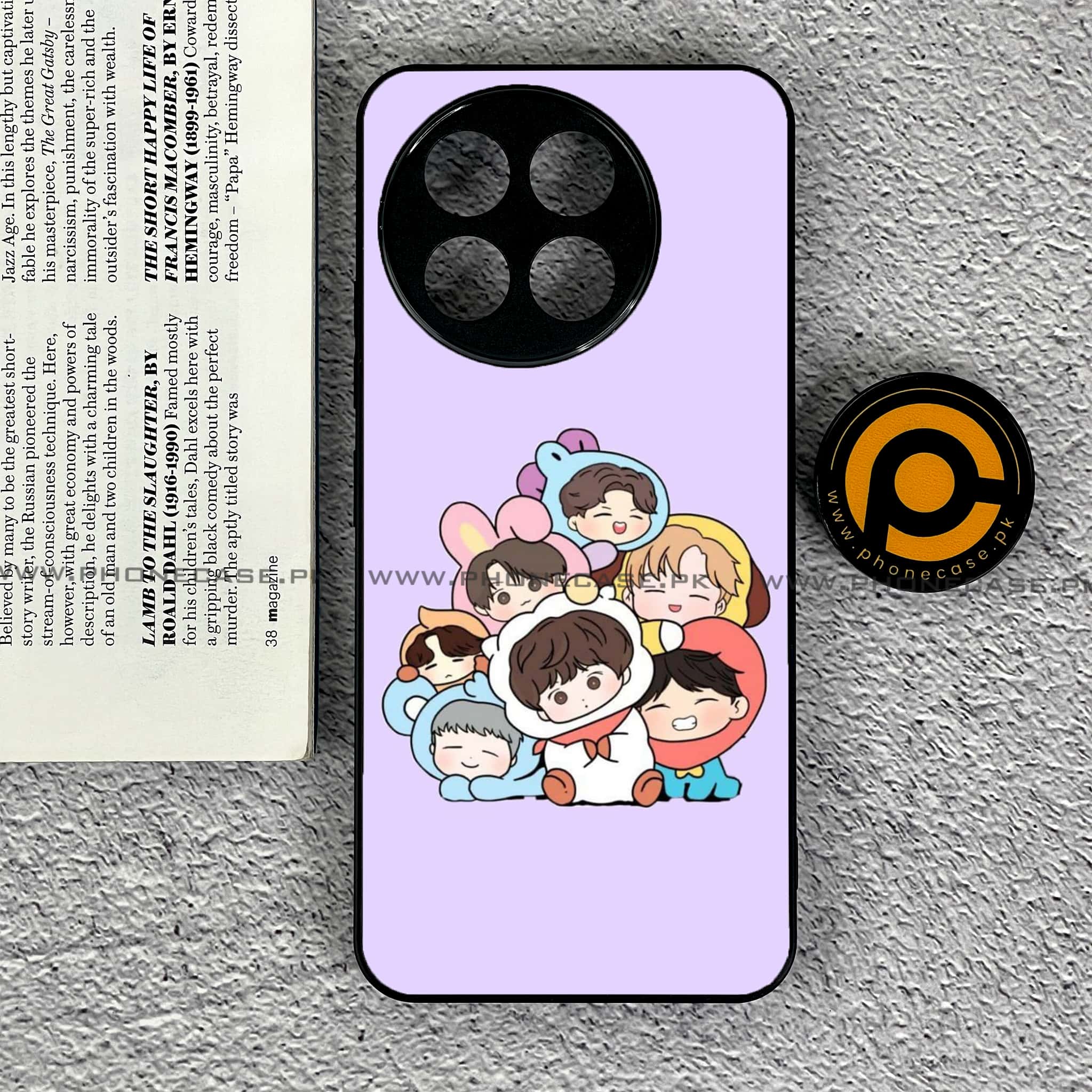 OnePlus 13R - K-POP Army Case Series - Premium Printed Glass soft Bumper shock Proof Case