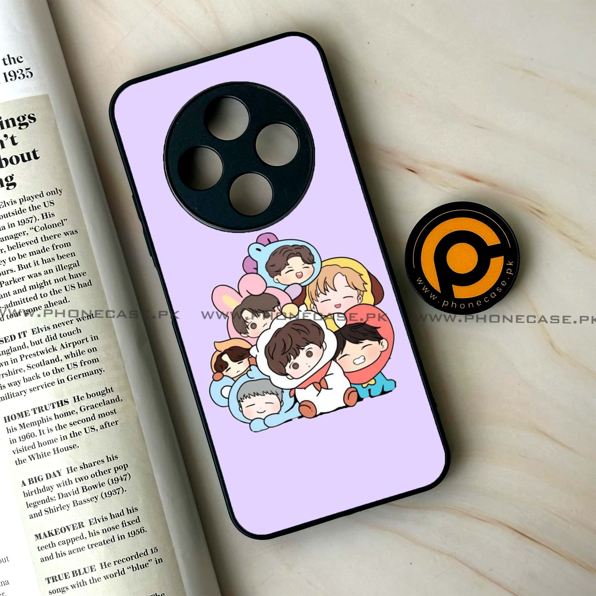 Oppo F27 Pro - K-POP Army Case Series - Premium Metal Printed soft Bumper Shock Proof Case