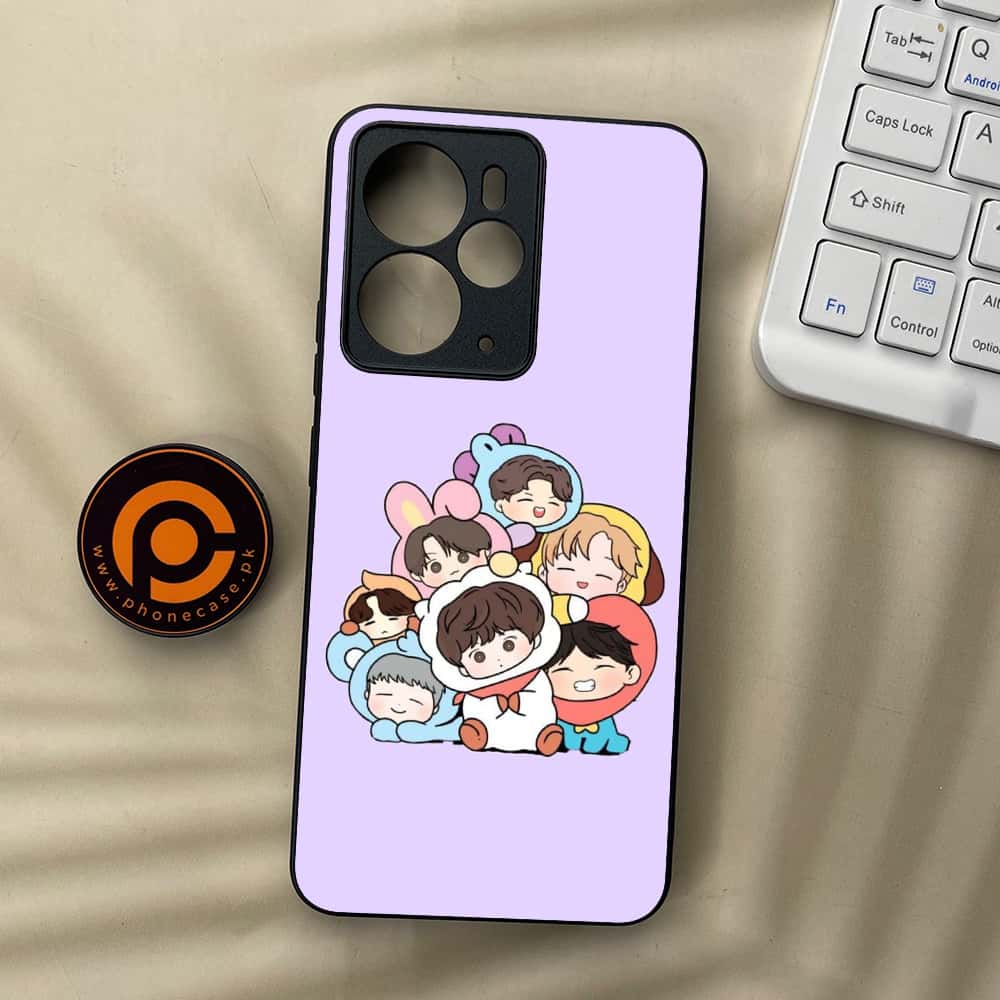 Realme 14 5G - K-POP Army Case Series - Premium Metal Printed soft Bumper Shock Proof Case