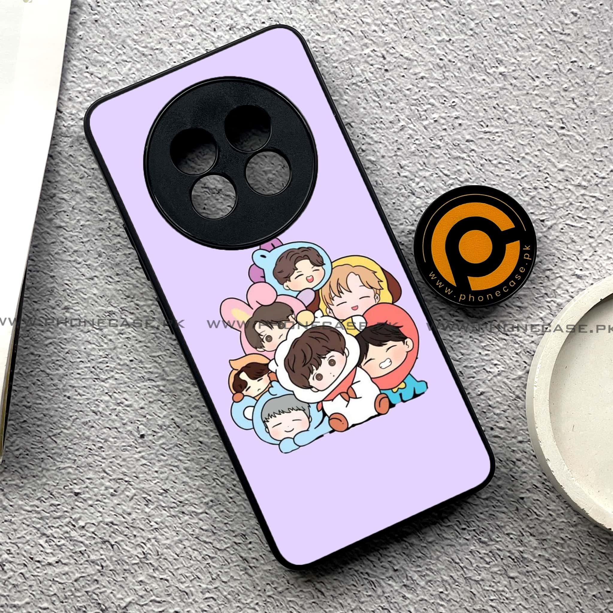 Realme 13 Pro Plus -   K-POP ARMY CASE - Premium Printed Metal soft Bumper shock Proof Case