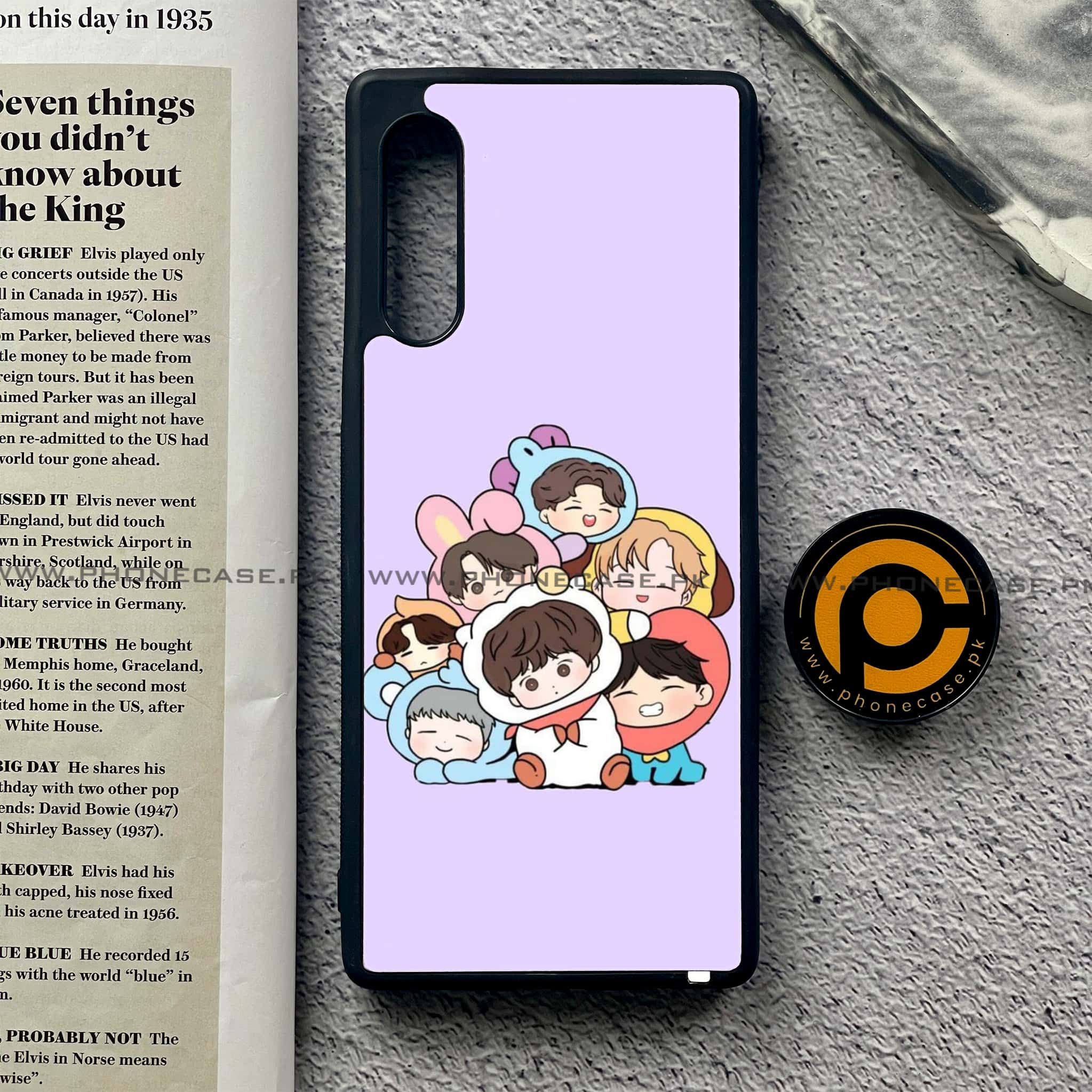 LG Velvet - K-POP ARMY CASE - Premium Printed Glass soft Bumper shock Proof Case