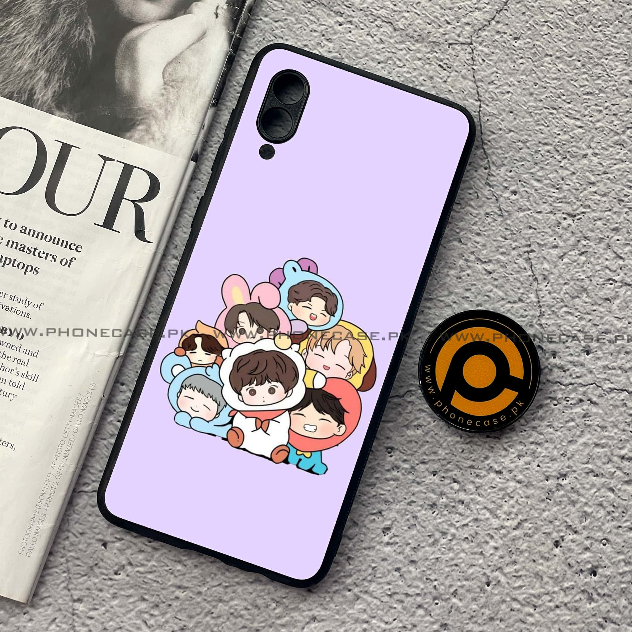 Samsung Galaxy A02 - K-POP Army Case Series - Premium Printed Metal soft Bumper shock Proof Case